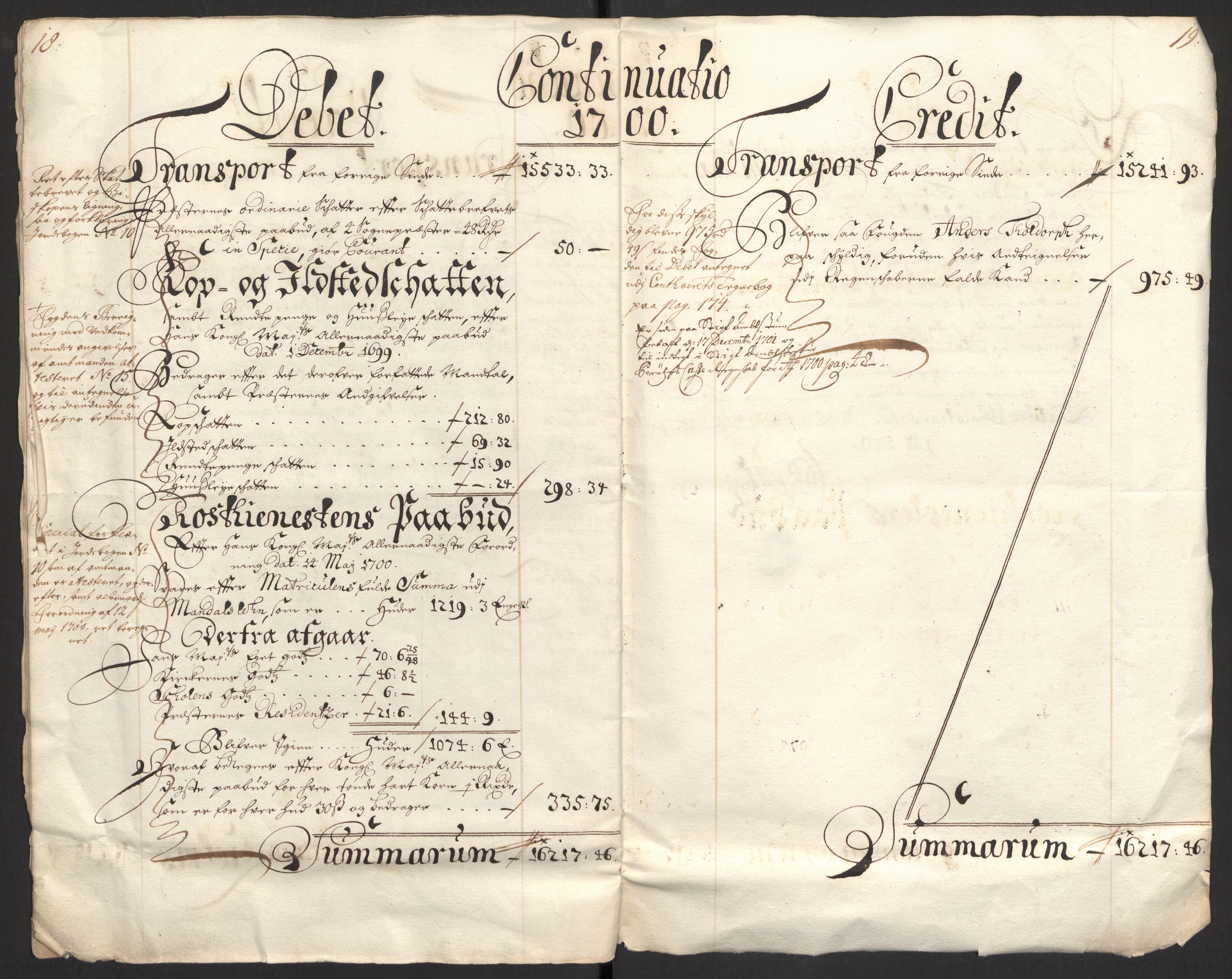 Rentekammeret inntil 1814, Reviderte regnskaper, Fogderegnskap, AV/RA-EA-4092/R43/L2548: Fogderegnskap Lista og Mandal, 1700, p. 12