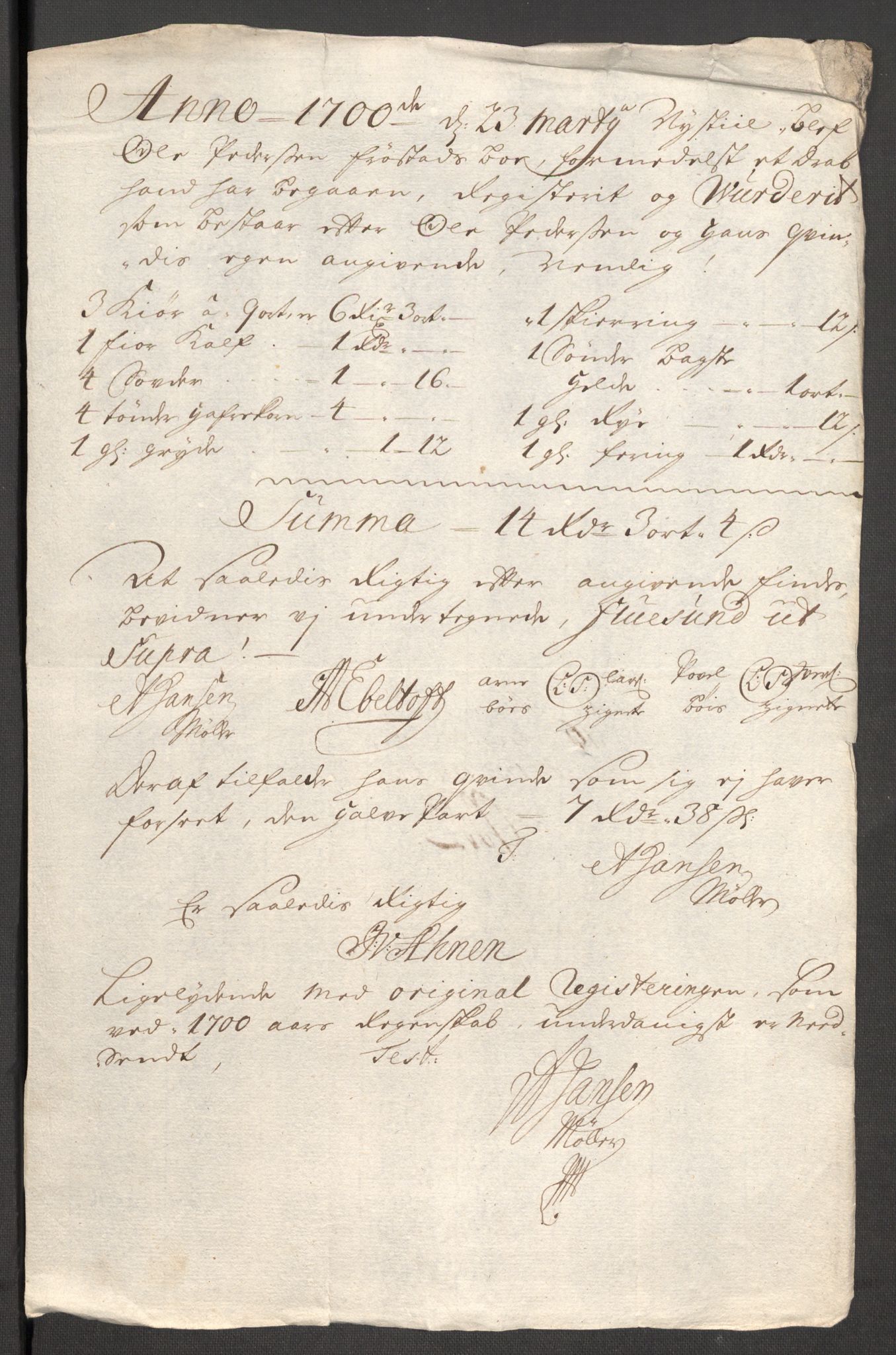 Rentekammeret inntil 1814, Reviderte regnskaper, Fogderegnskap, AV/RA-EA-4092/R54/L3559: Fogderegnskap Sunnmøre, 1702-1703, p. 483