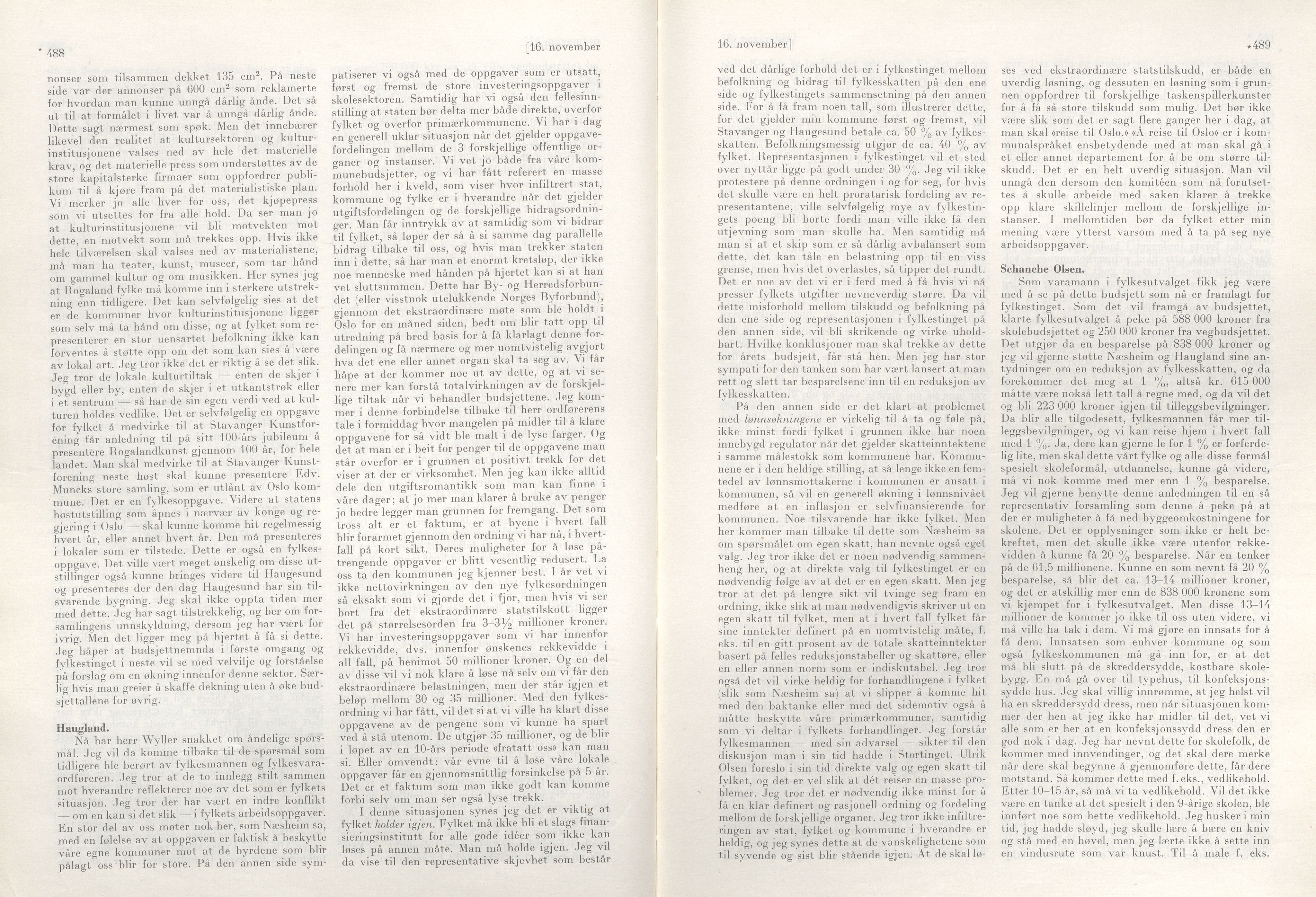 Rogaland fylkeskommune - Fylkesrådmannen , IKAR/A-900/A/Aa/Aaa/L0084: Møtebok , 1964, p. 488*-489*