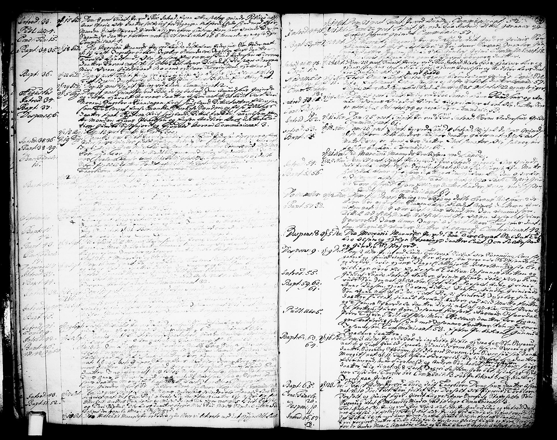 Bø kirkebøker, AV/SAKO-A-257/F/Fa/L0003: Parish register (official) no. 3, 1733-1748, p. 25