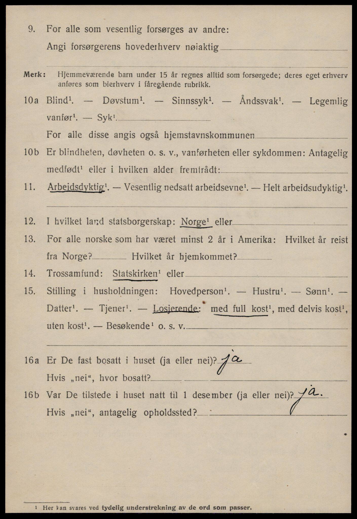 SAT, 1920 census for Ålesund, 1920, p. 25353