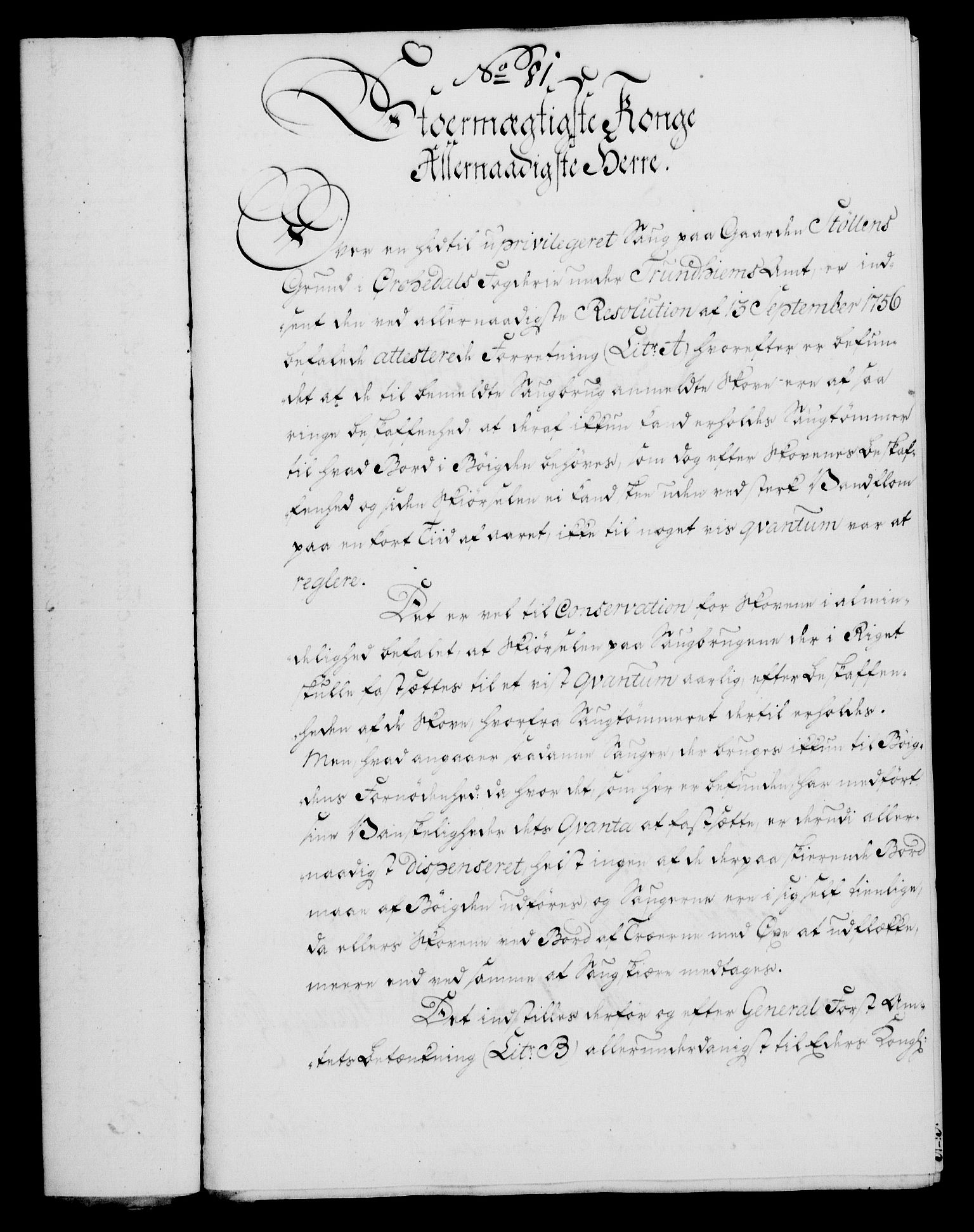 Rentekammeret, Kammerkanselliet, RA/EA-3111/G/Gf/Gfa/L0047: Norsk relasjons- og resolusjonsprotokoll (merket RK 52.47), 1765, p. 351
