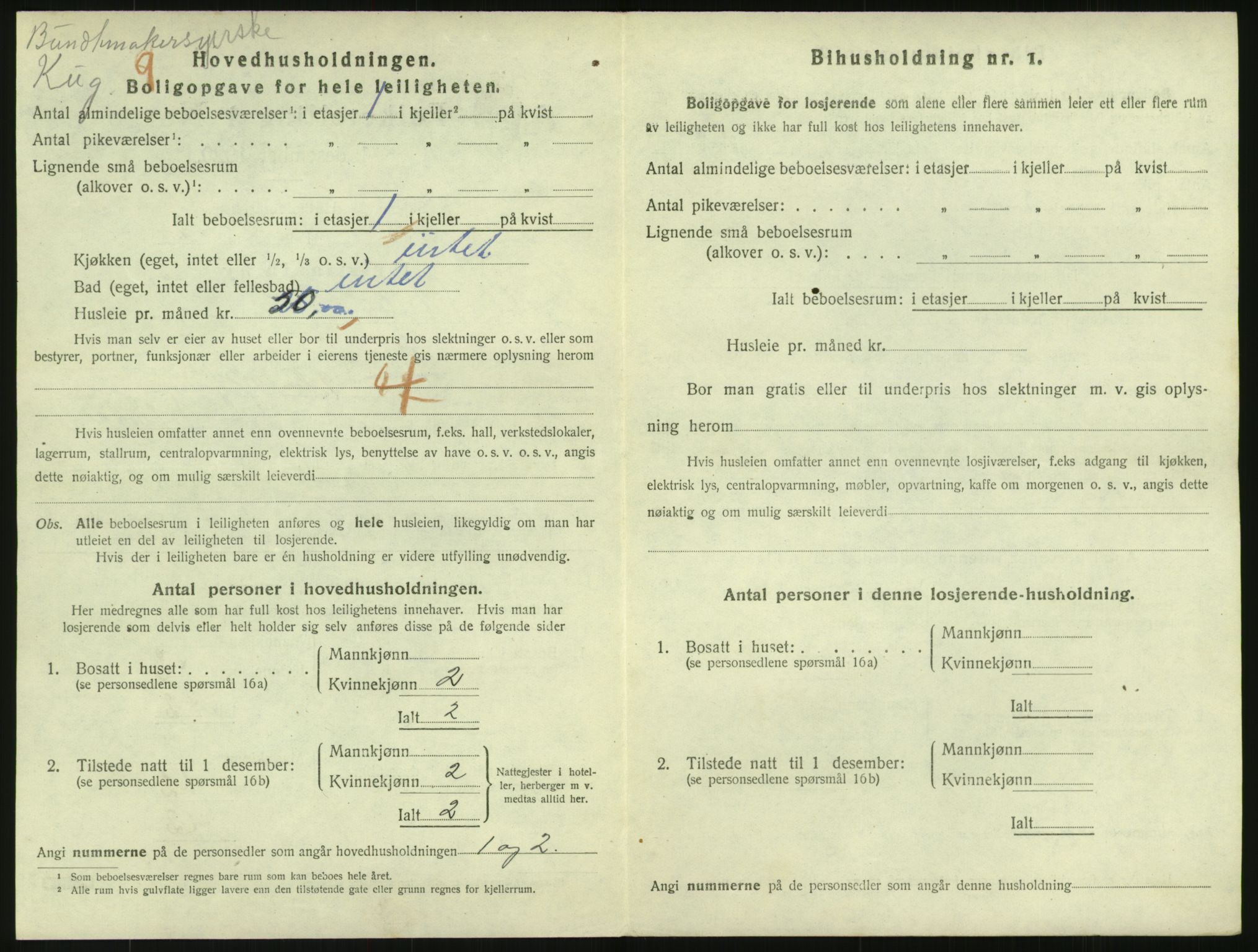 SAO, 1920 census for Kristiania, 1920, p. 52349