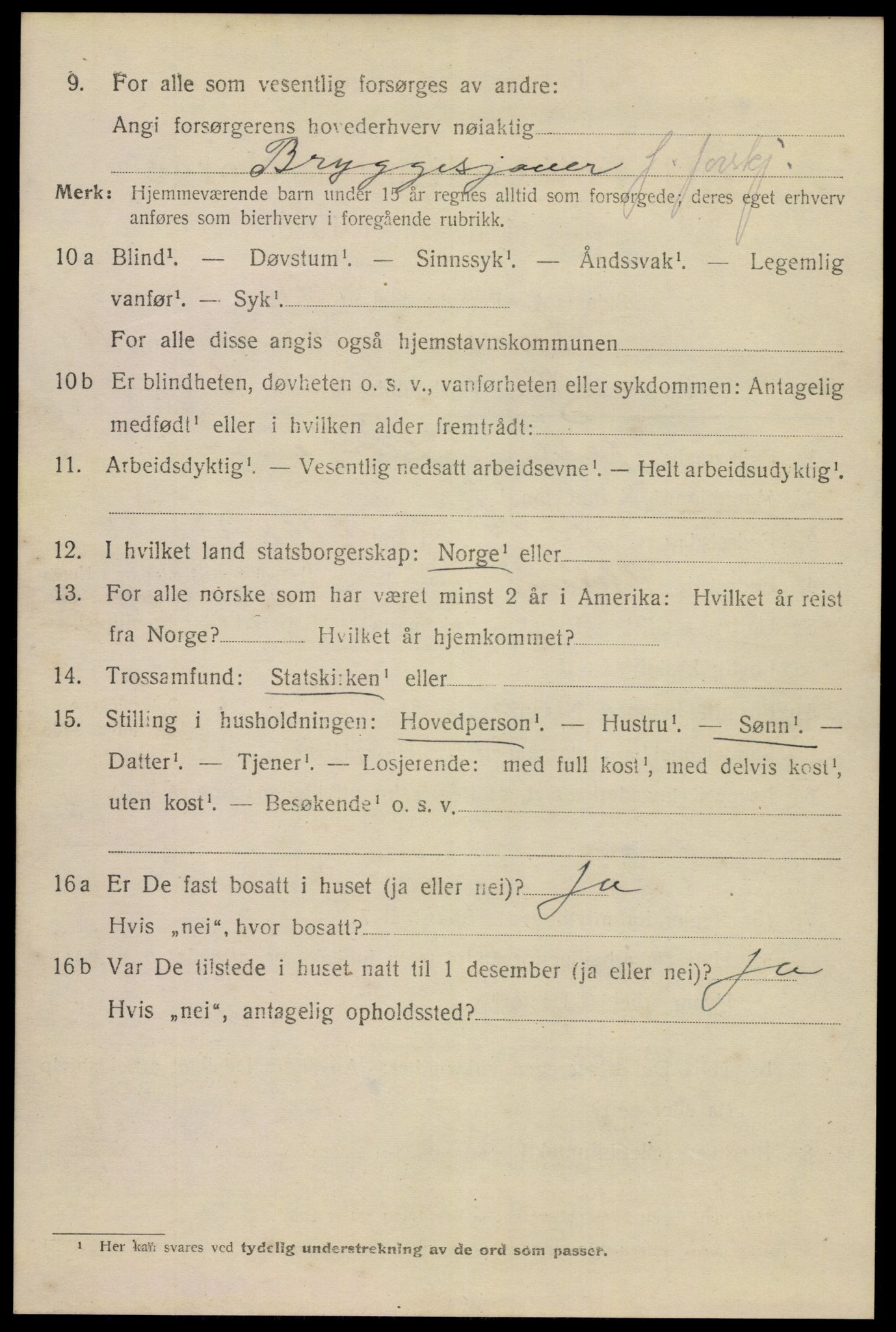 SAKO, 1920 census for Skien, 1920, p. 36467