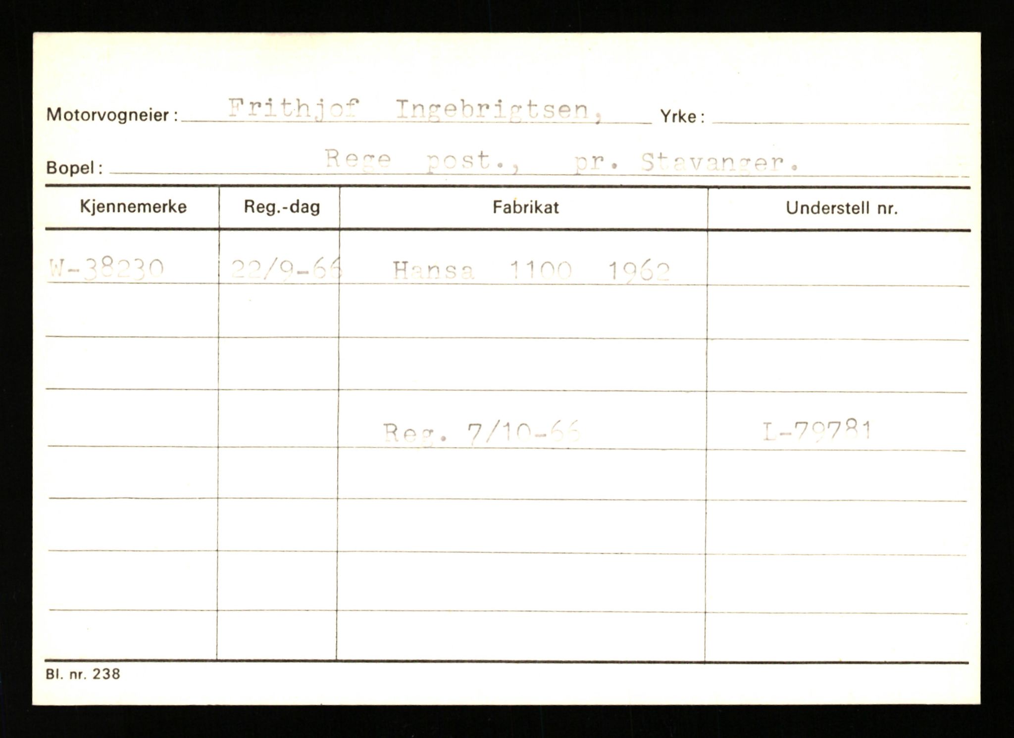 Stavanger trafikkstasjon, SAST/A-101942/0/G/L0006: Registreringsnummer: 34250 - 49007, 1930-1971, p. 1067