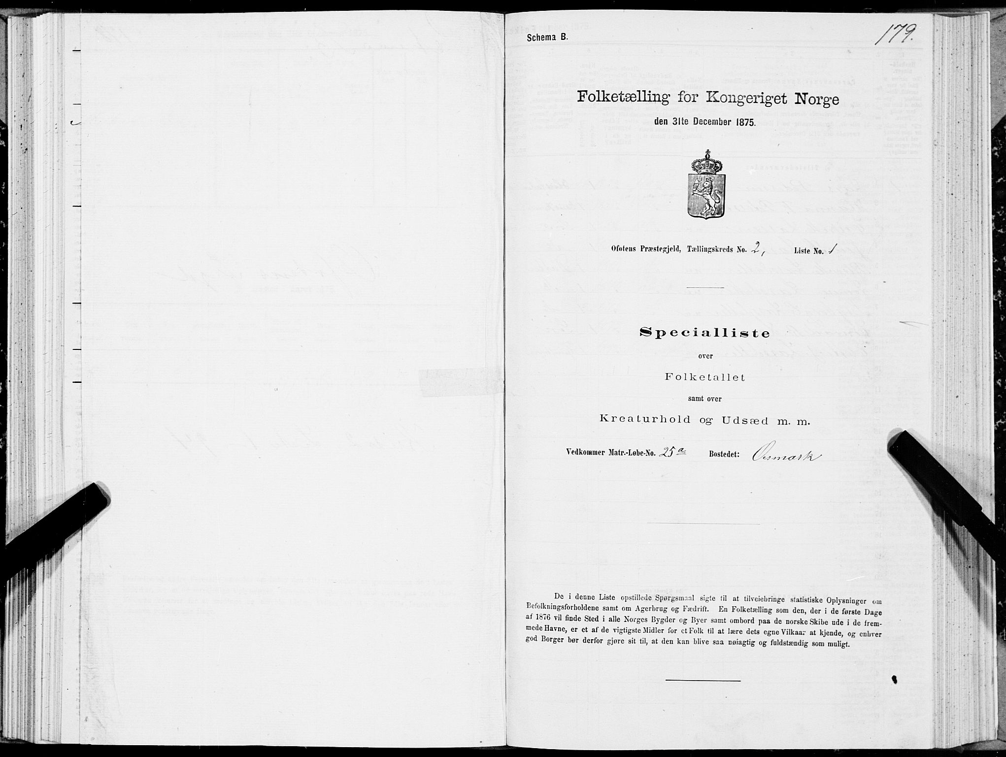 SAT, 1875 census for 1853P Ofoten, 1875, p. 1179