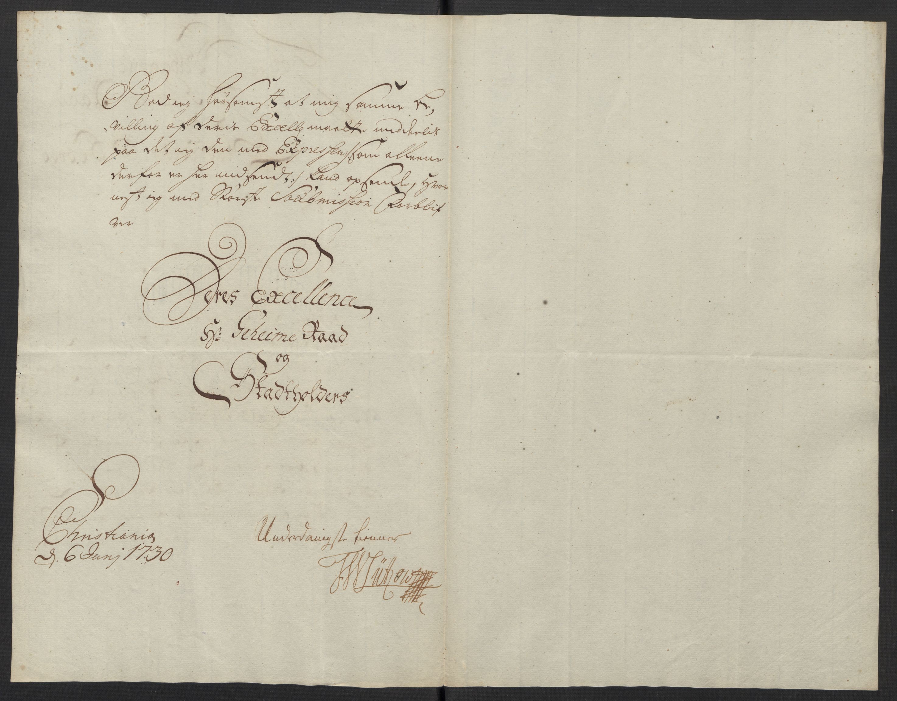 Stattholderembetet 1572-1771, AV/RA-EA-2870/Ef/L0106: Brev fra embetsmenn og andre, 1730-1732, p. 58