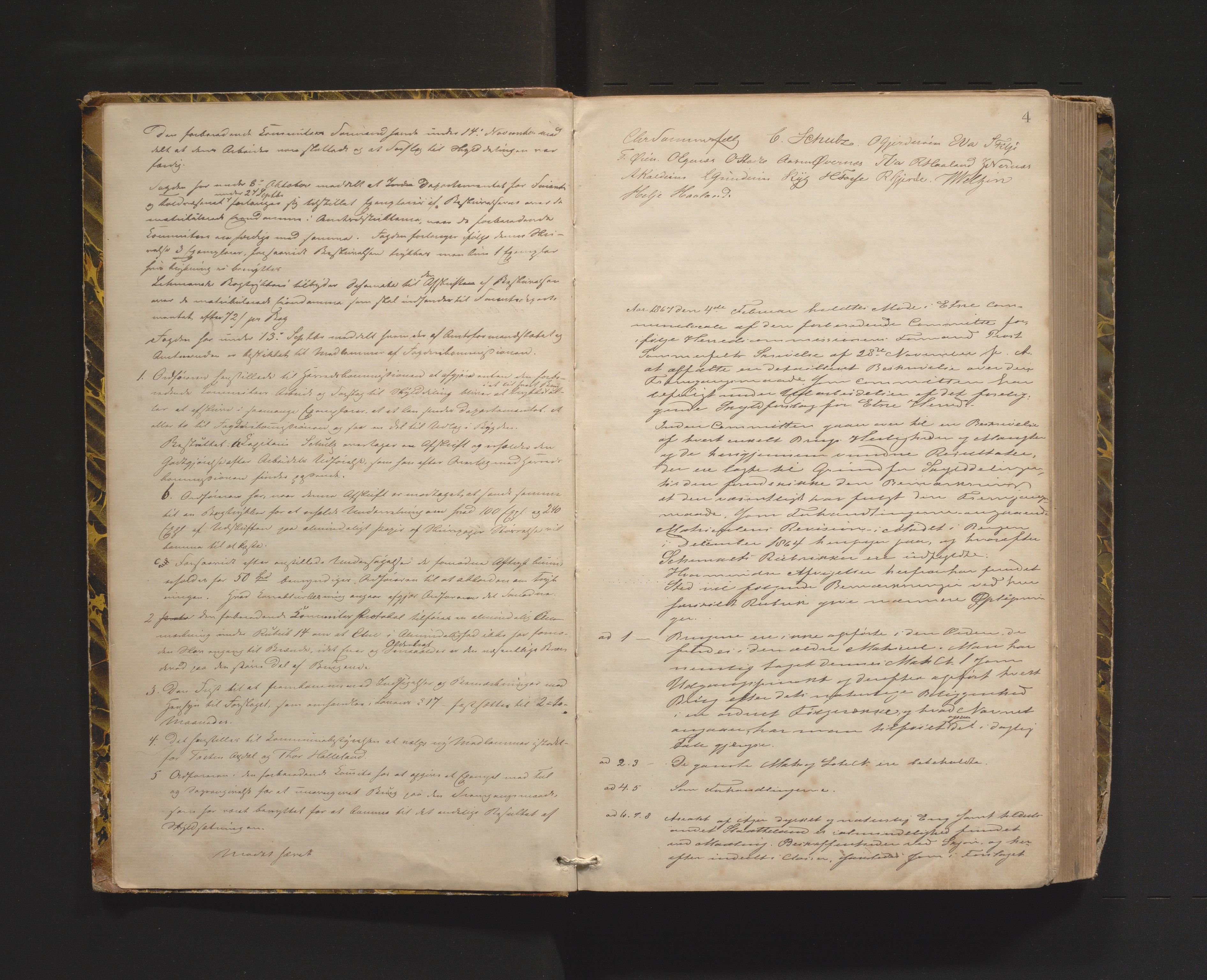 Etne kommune. Herredskommisjonen av 1863, IKAH/1211-181/A/Aa/L0001: Møtebok for Etne herredskommisjon, 1864-1870