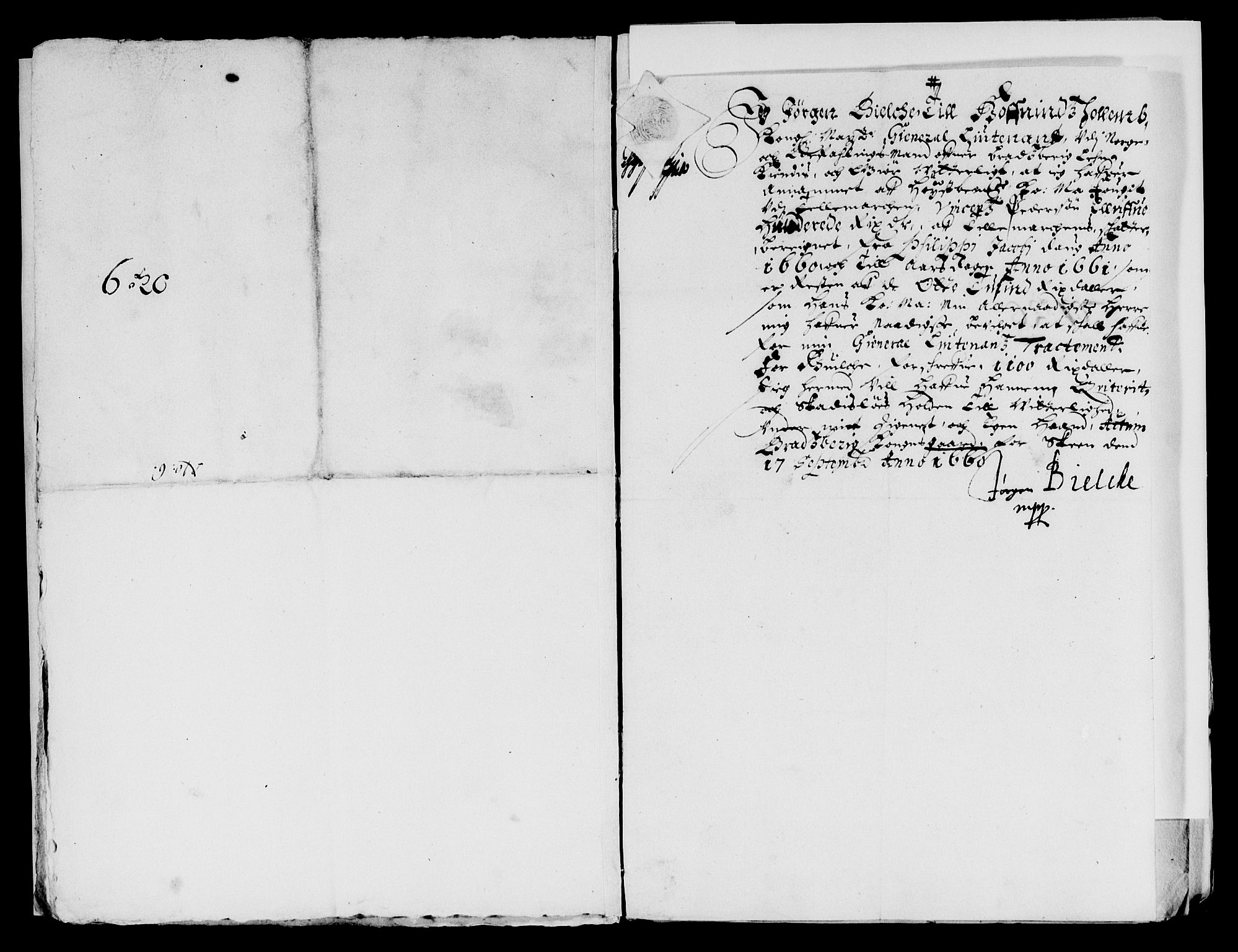 Rentekammeret inntil 1814, Reviderte regnskaper, Lensregnskaper, AV/RA-EA-5023/R/Rb/Rbp/L0048: Bratsberg len, 1661-1662