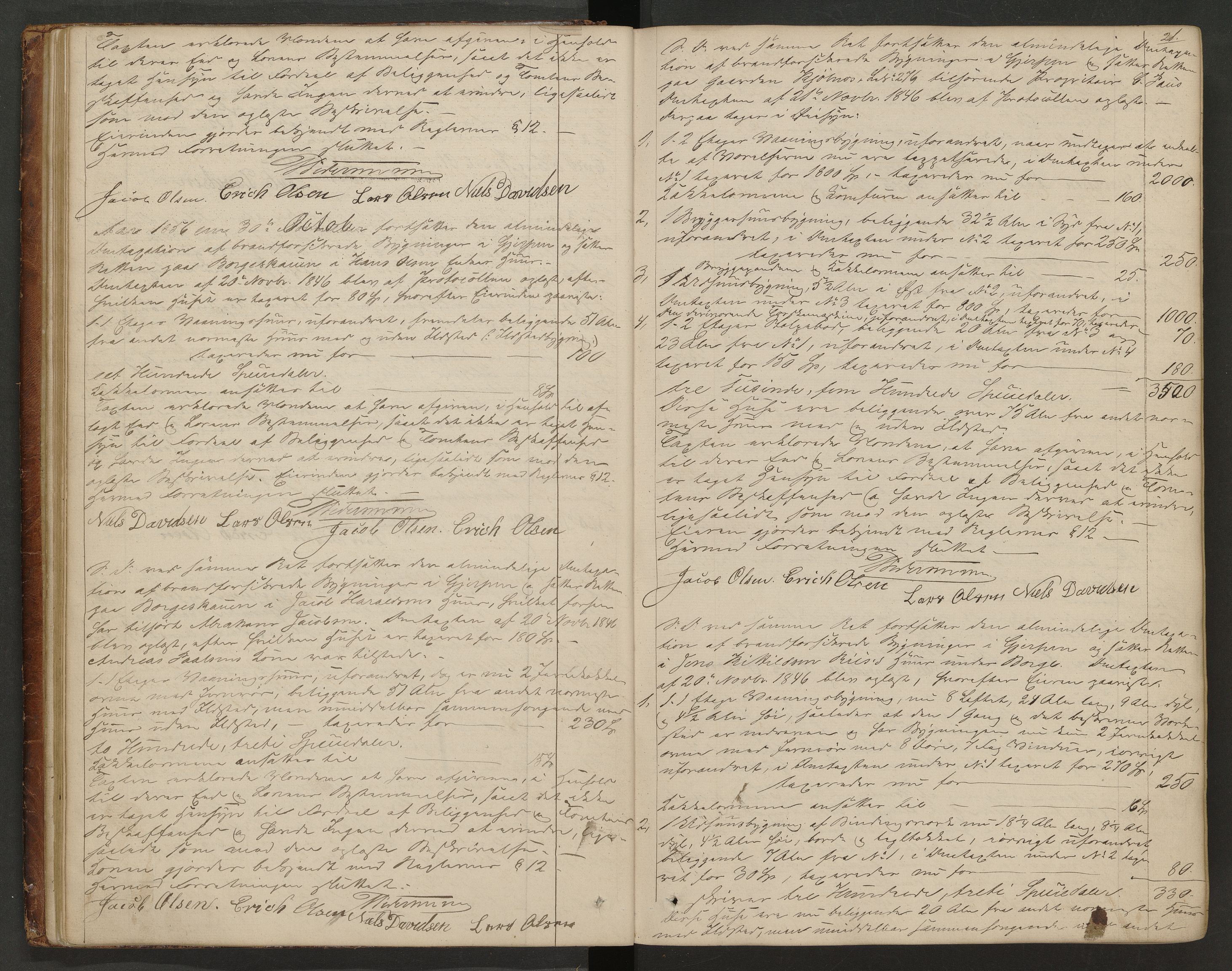 Gjerpen og Siljan lensmannskontor, AV/SAKO-A-555/Y/Ye/Yea/L0002: Branntakstprotokoll, 1856-1873