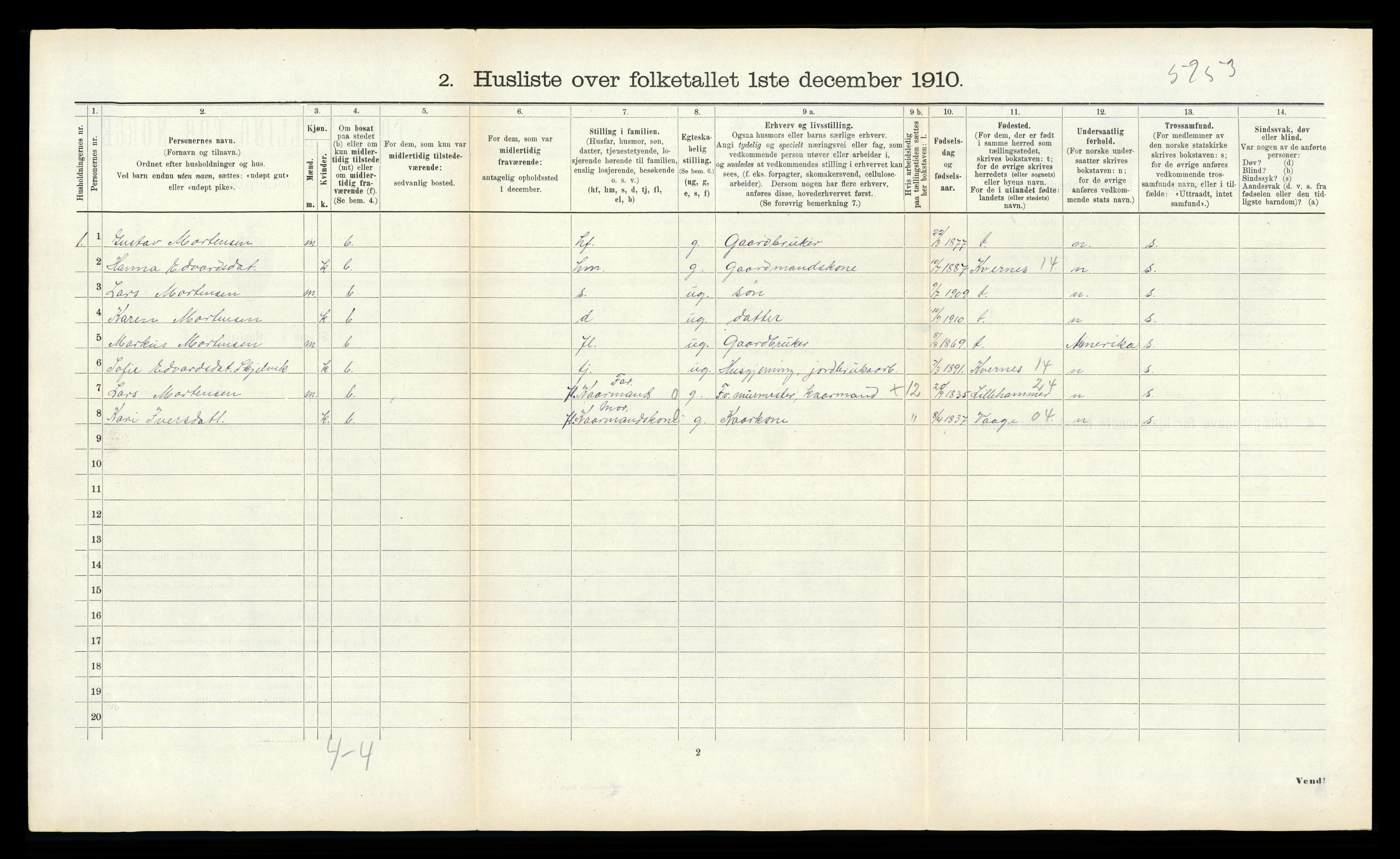 RA, 1910 census for Bolsøy, 1910, p. 356