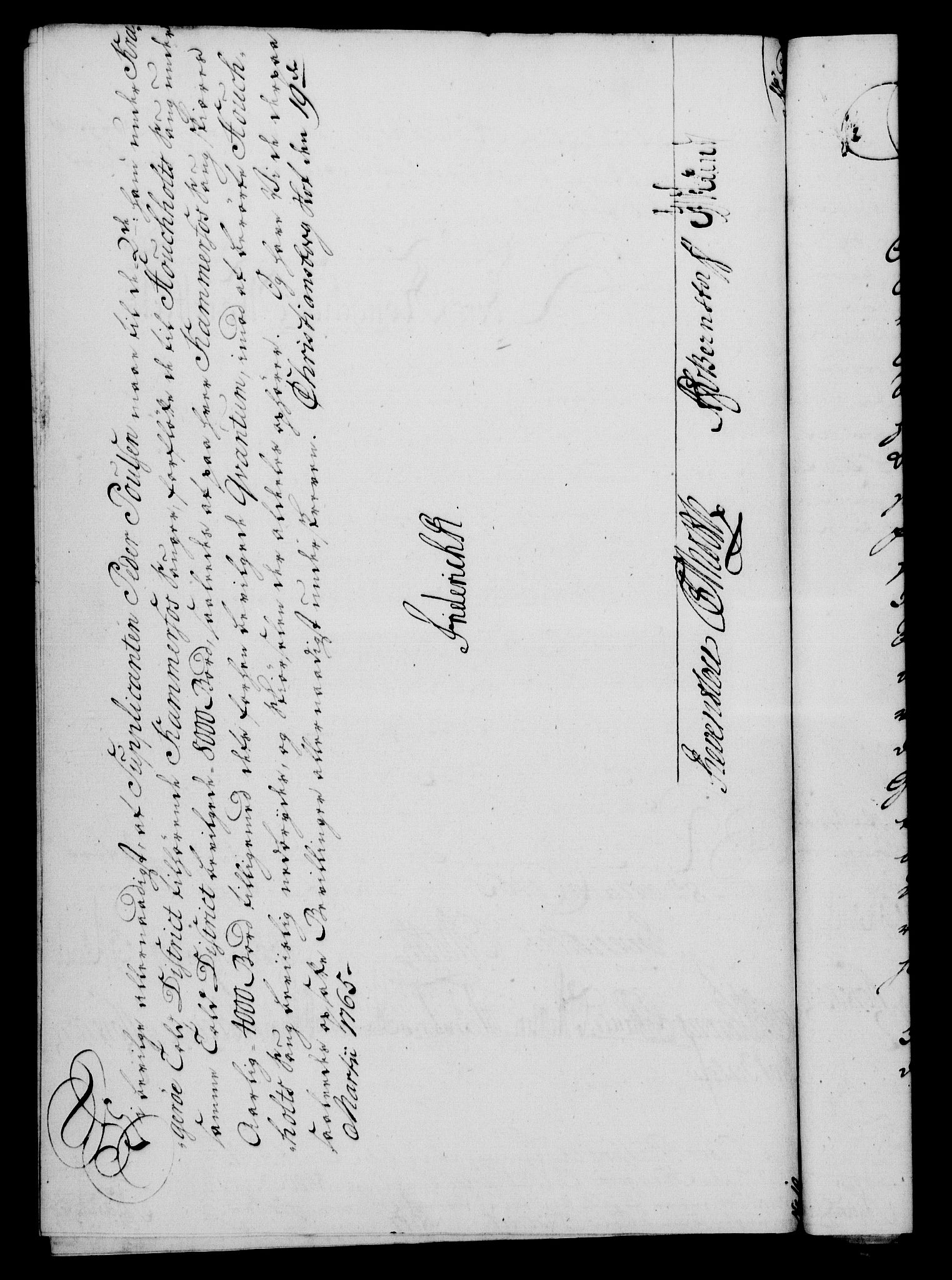 Rentekammeret, Kammerkanselliet, RA/EA-3111/G/Gf/Gfa/L0047: Norsk relasjons- og resolusjonsprotokoll (merket RK 52.47), 1765, p. 134