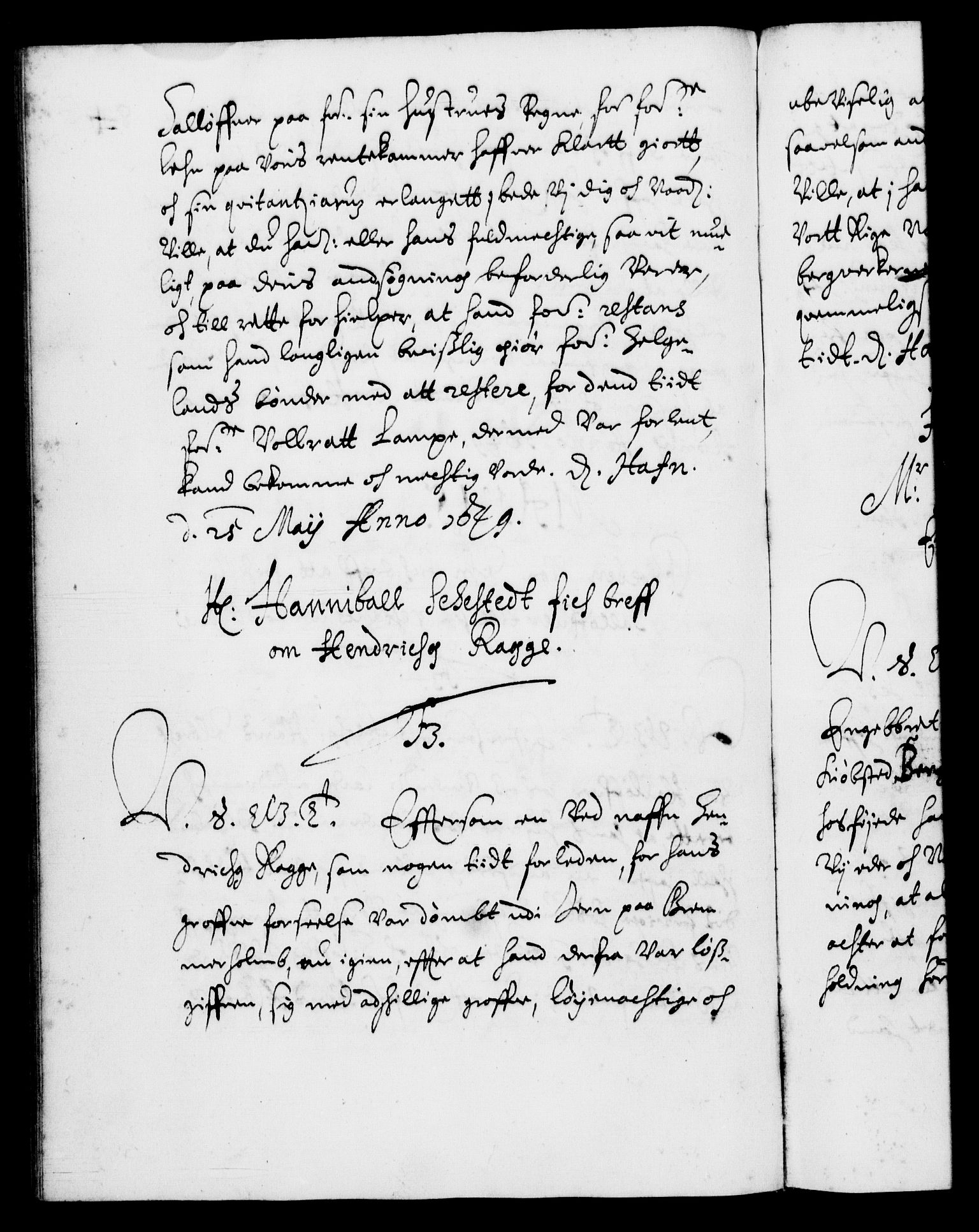 Danske Kanselli 1572-1799, RA/EA-3023/F/Fc/Fca/Fcab/L0008: Norske tegnelser (mikrofilm), 1648-1652, p. 84b
