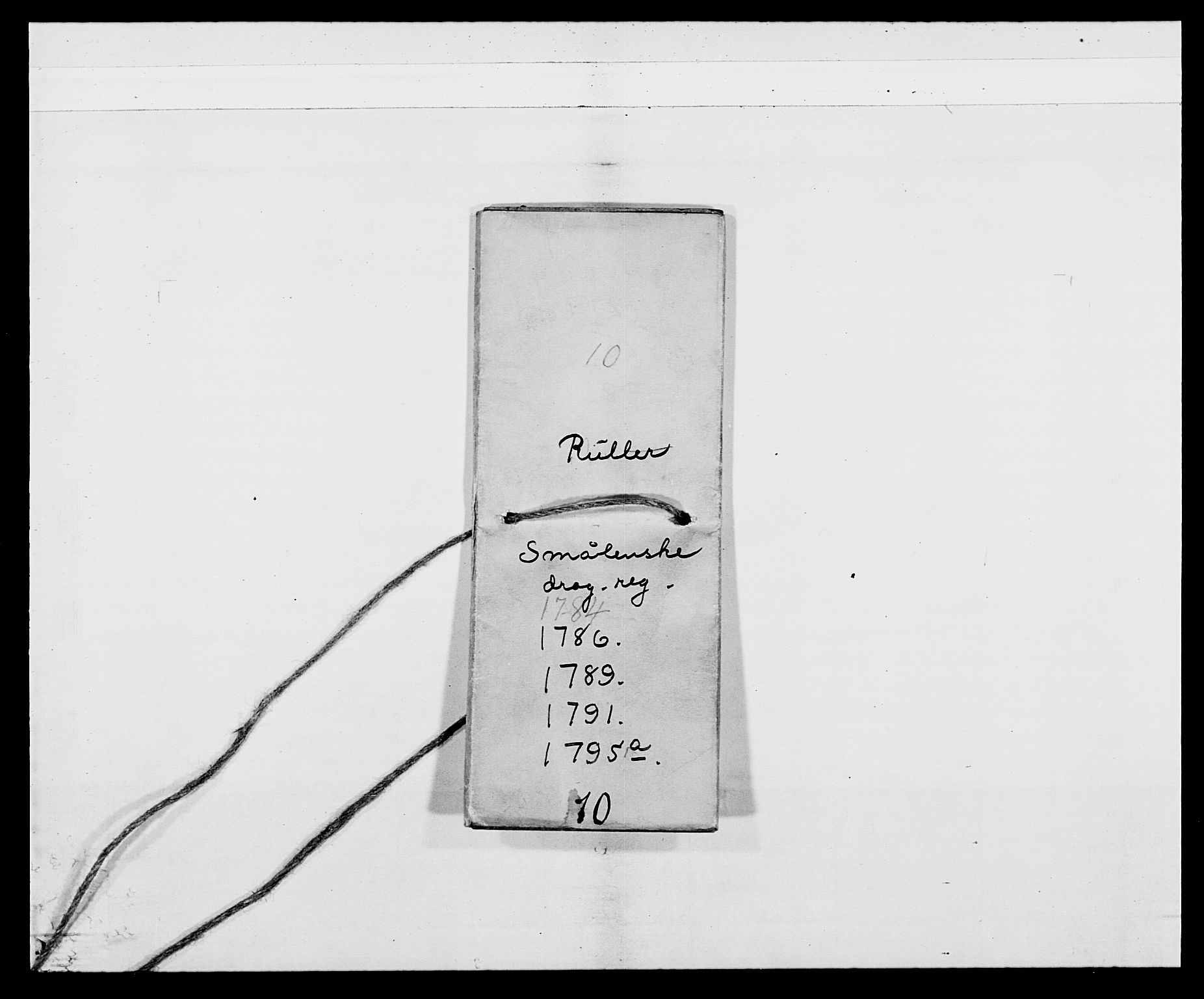 Generalitets- og kommissariatskollegiet, Det kongelige norske kommissariatskollegium, AV/RA-EA-5420/E/Eh/L0010: Smålenske dragonregiment, 1786-1795, p. 7