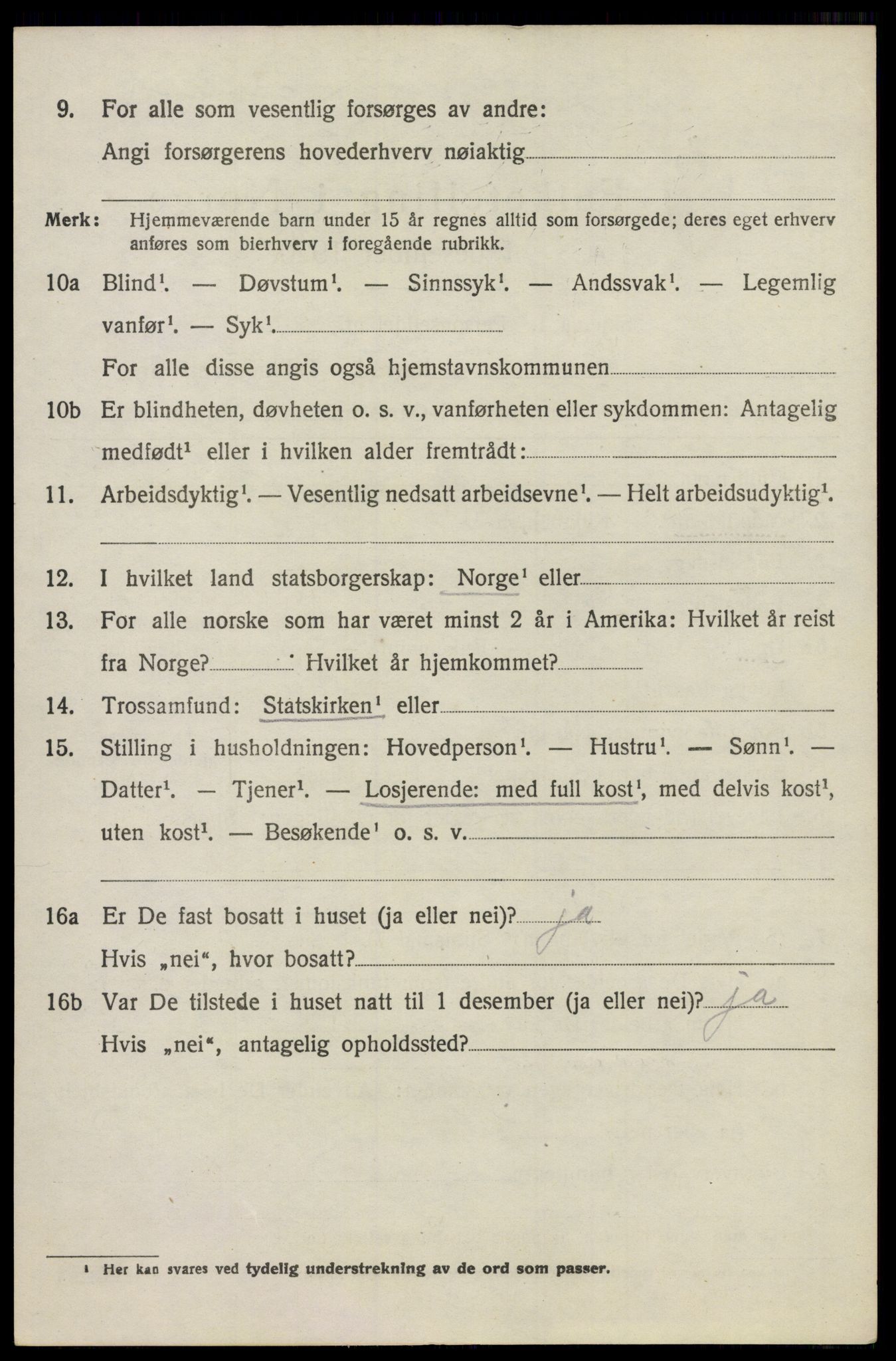 SAO, 1920 census for Vestby, 1920, p. 5434