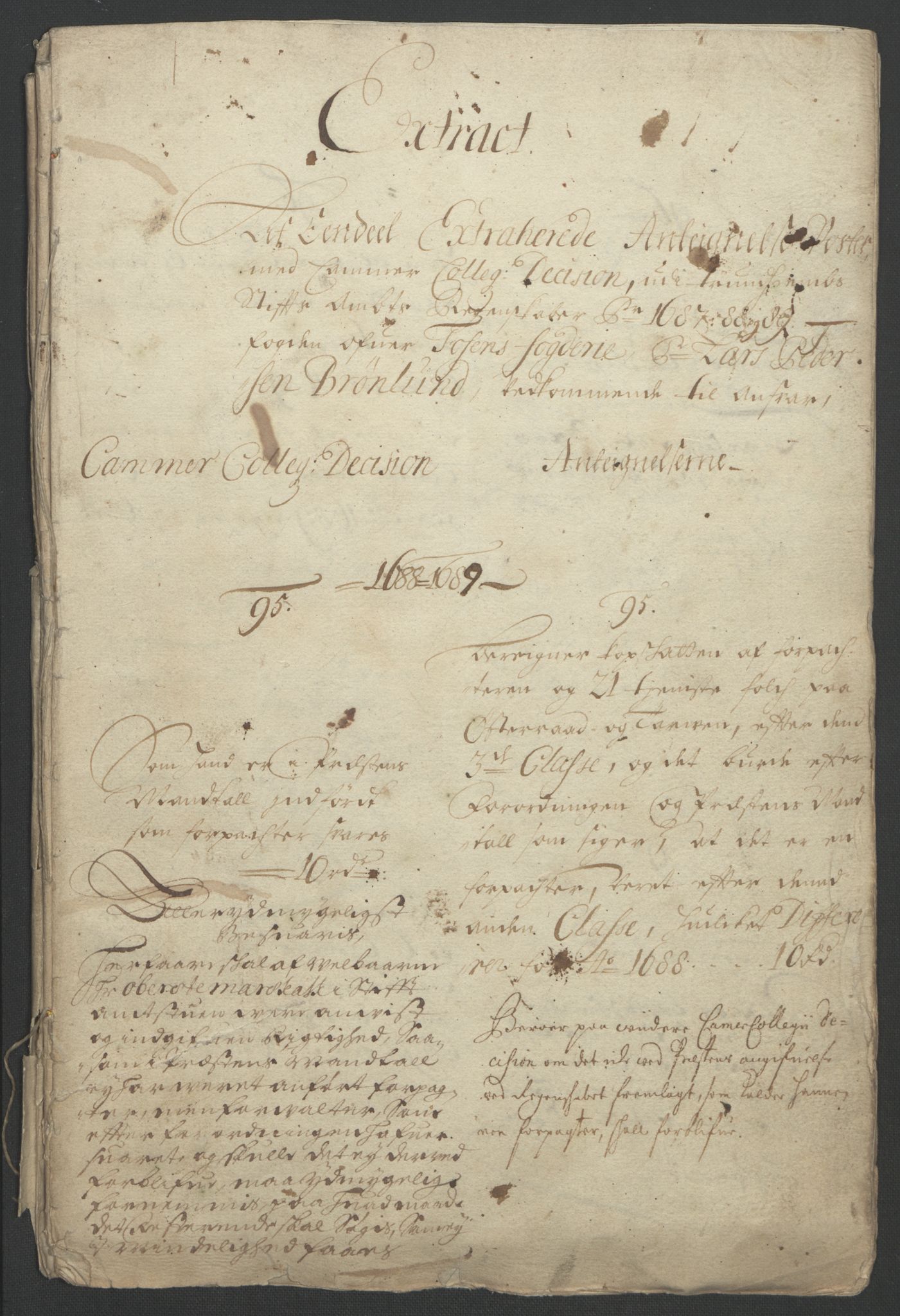 Rentekammeret inntil 1814, Reviderte regnskaper, Fogderegnskap, AV/RA-EA-4092/R57/L3849: Fogderegnskap Fosen, 1692-1693, p. 307