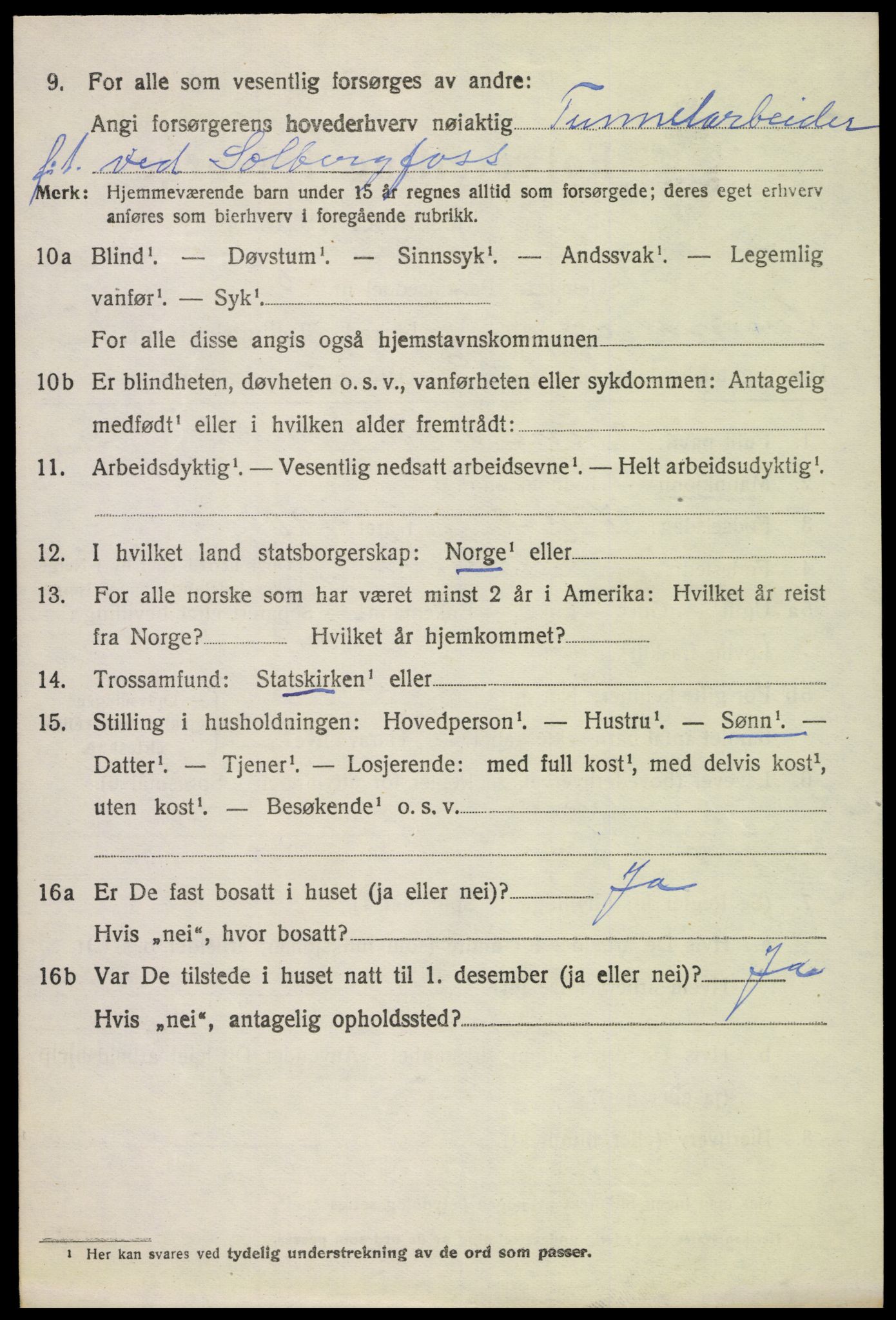 SAH, 1920 census for Lunner, 1920, p. 7656