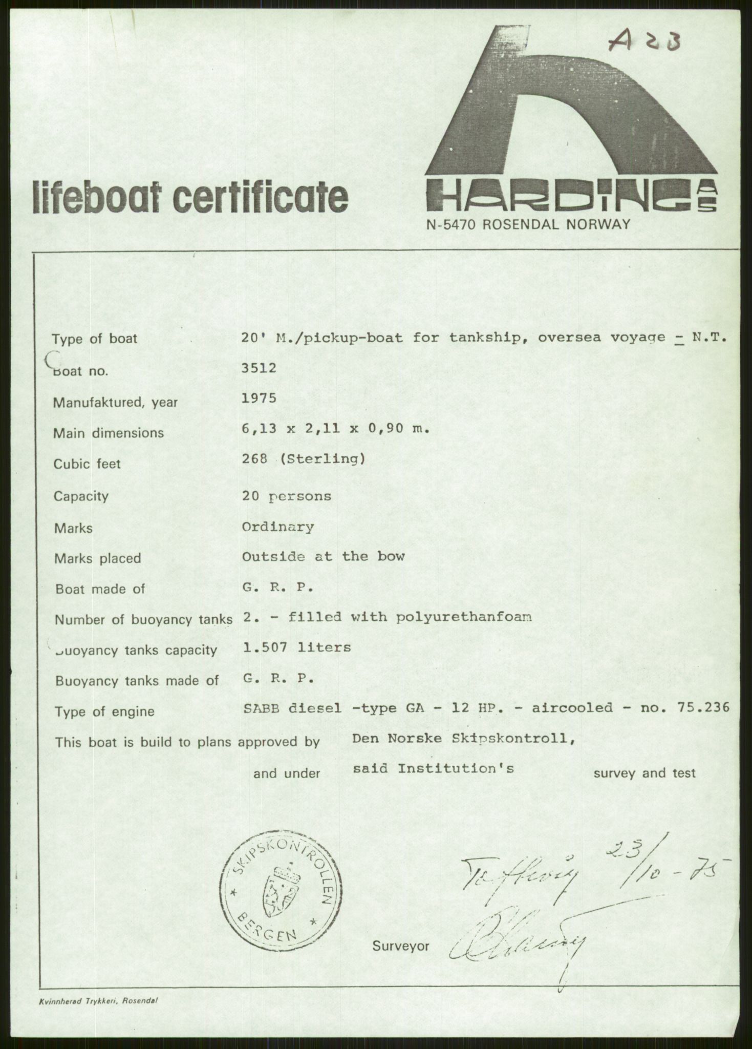 Justisdepartementet, Granskningskommisjonen ved Alexander Kielland-ulykken 27.3.1980, RA/S-1165/D/L0006: A Alexander L. Kielland (Doku.liste + A3-A6, A11-A13, A18-A20-A21, A23, A31 av 31)/Dykkerjournaler, 1980-1981, p. 256