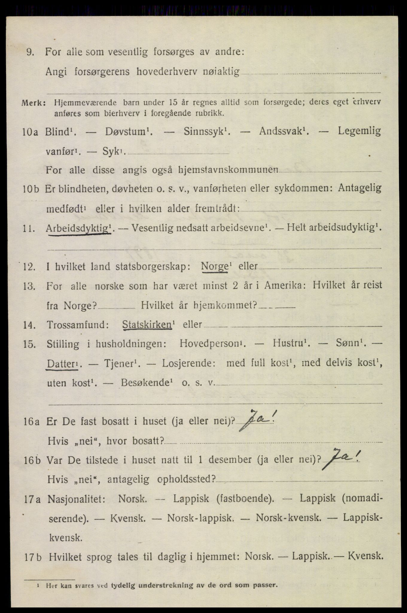 SAT, 1920 census for Bodin, 1920, p. 7575