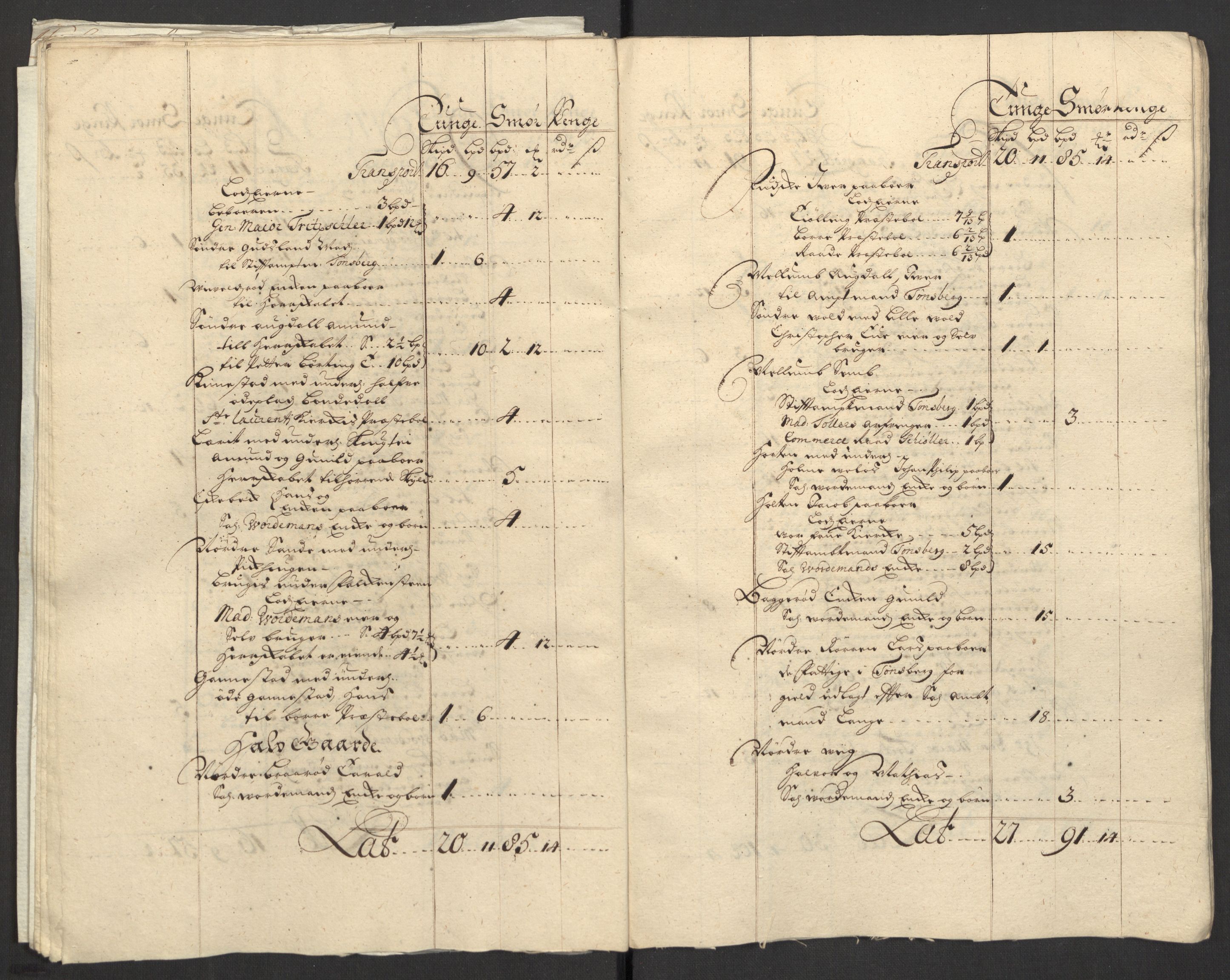 Rentekammeret inntil 1814, Reviderte regnskaper, Fogderegnskap, RA/EA-4092/R32/L1873: Fogderegnskap Jarlsberg grevskap, 1708, p. 34