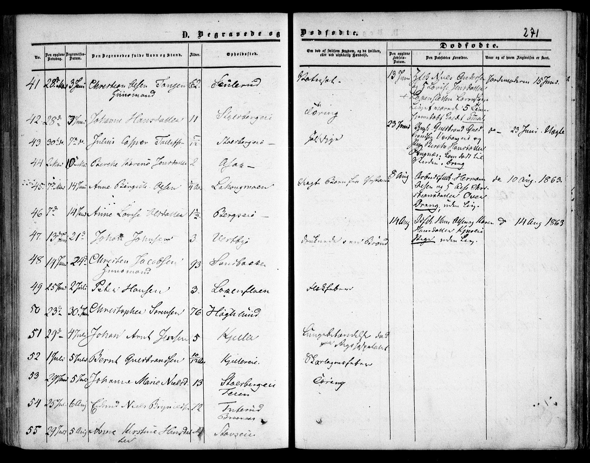 Skedsmo prestekontor Kirkebøker, AV/SAO-A-10033a/F/Fa/L0010: Parish register (official) no. I 10, 1854-1865, p. 271