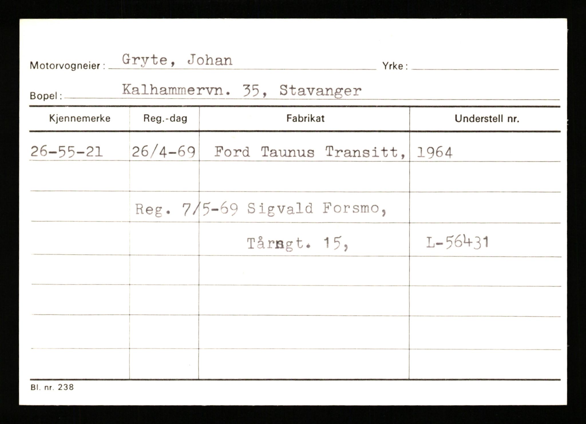 Stavanger trafikkstasjon, AV/SAST-A-101942/0/G/L0011: Registreringsnummer: 240000 - 363477, 1930-1971, p. 805