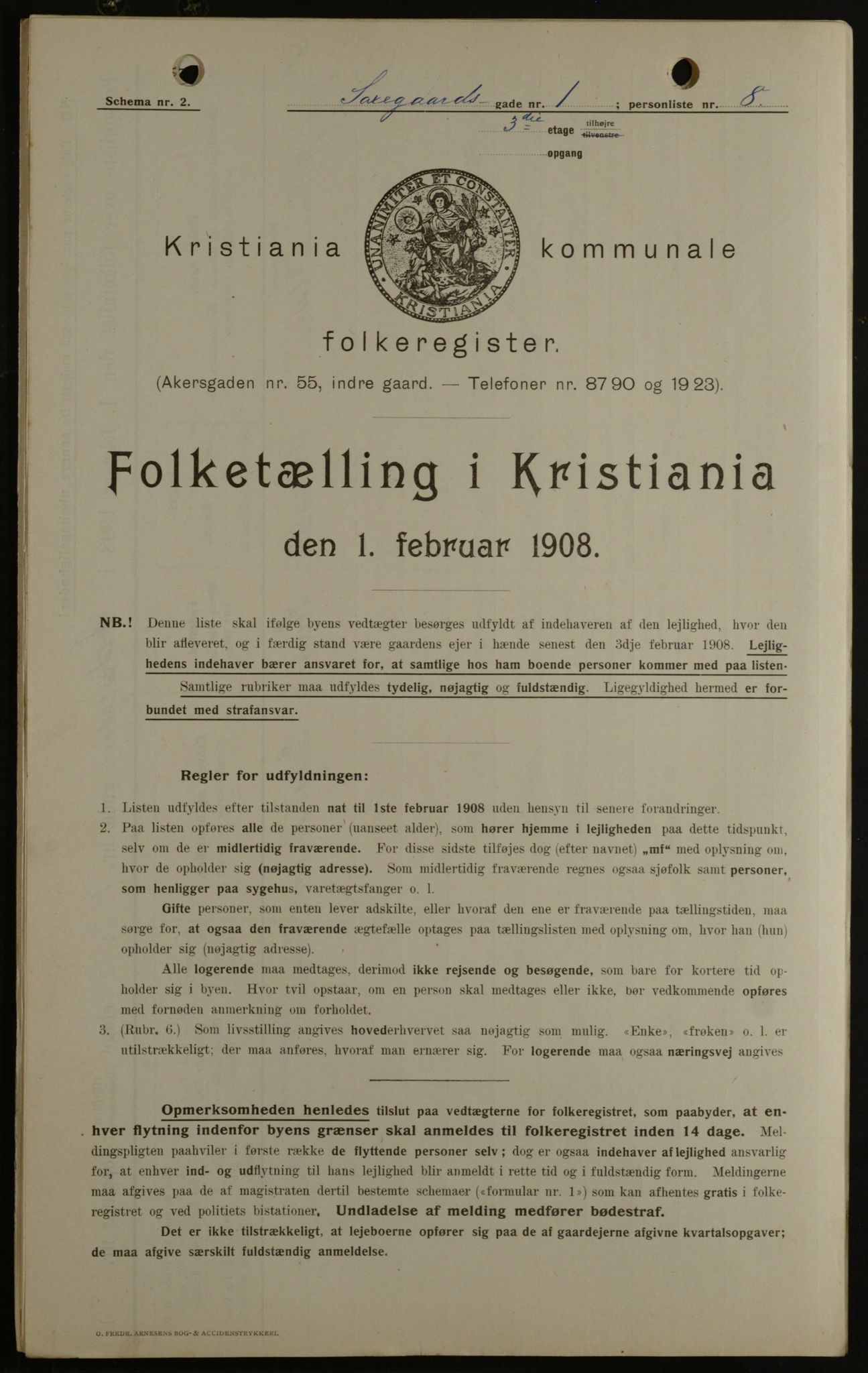 OBA, Municipal Census 1908 for Kristiania, 1908, p. 80472