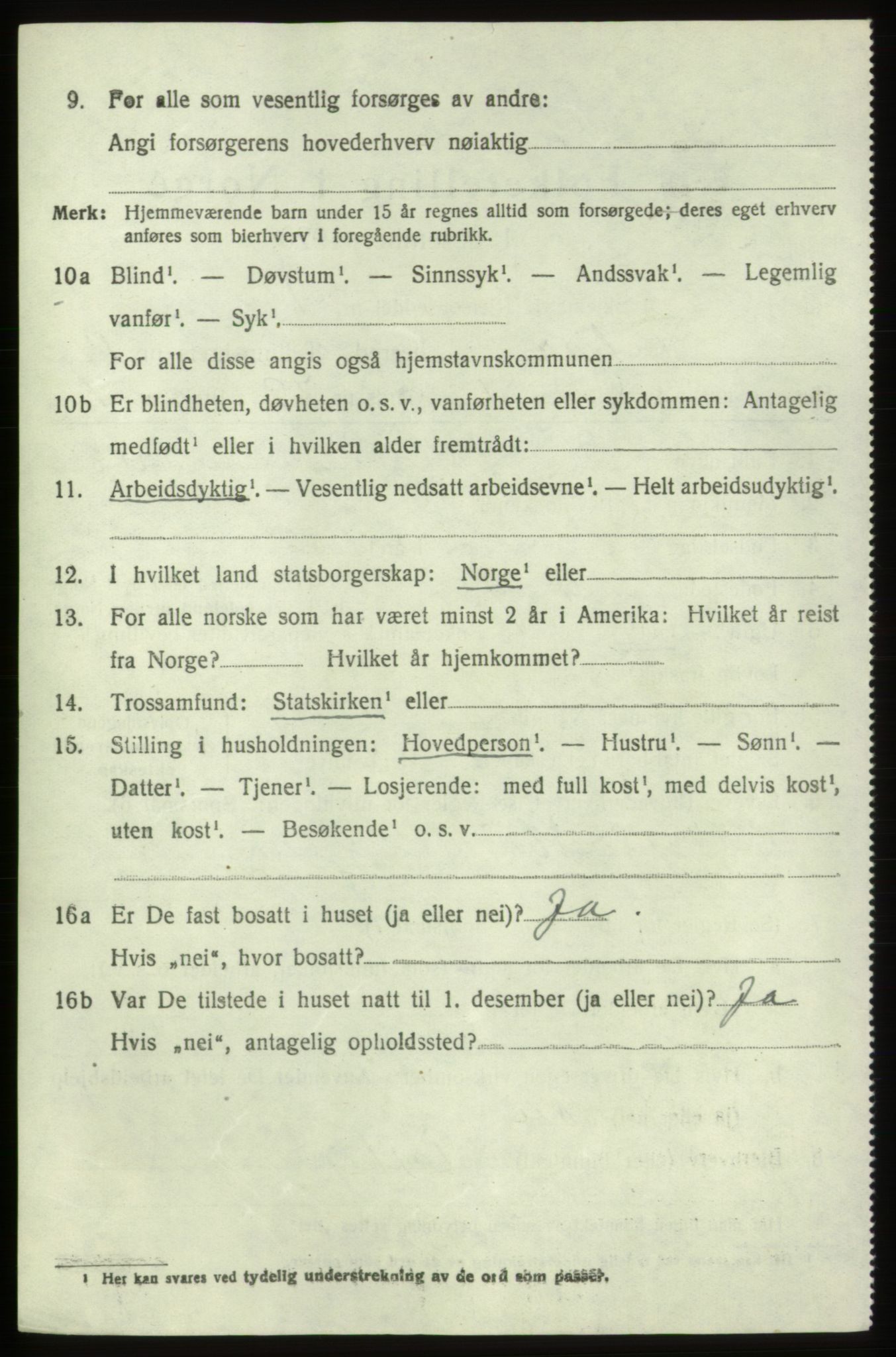 SAB, 1920 census for Fitjar, 1920, p. 5715