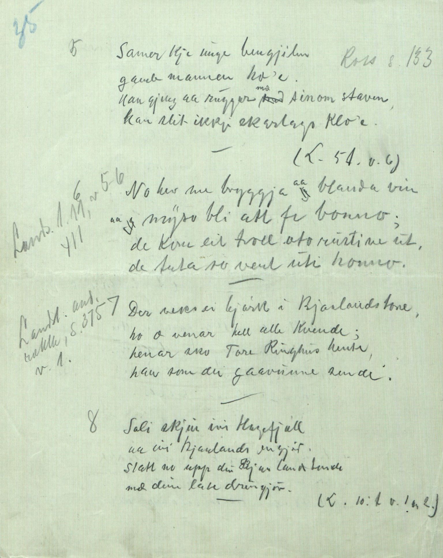 Rikard Berge, TEMU/TGM-A-1003/F/L0005/0002: 160-200 / 161 Oppskrifter av Rikard Berge, Aanund Olsnes m.fl. , 1905-1929, p. 35