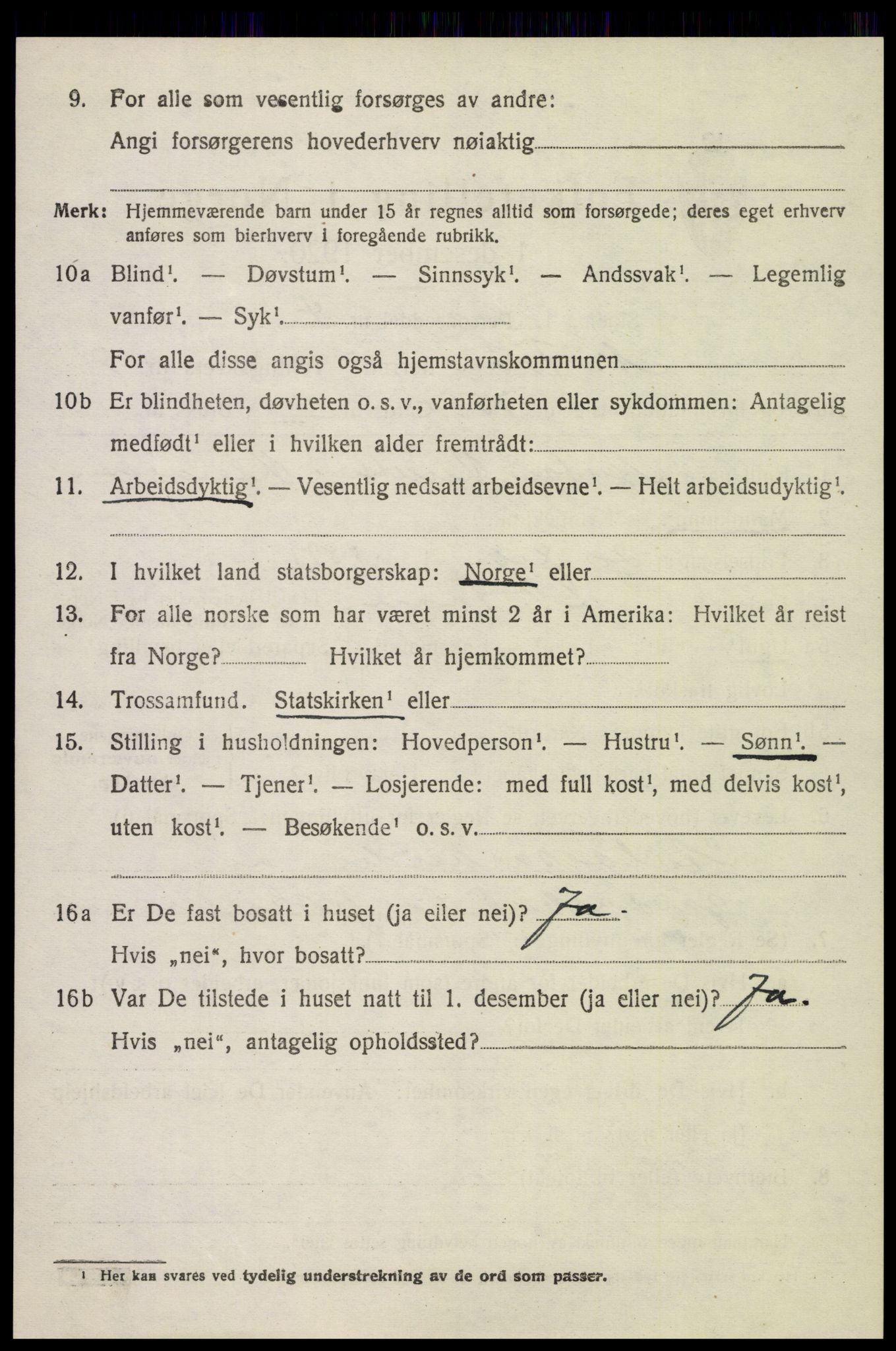 SAH, 1920 census for Nord-Fron, 1920, p. 6669