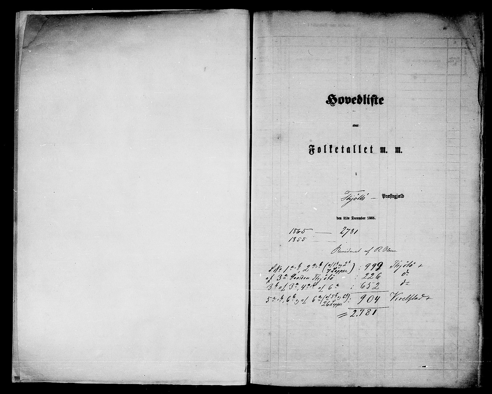 RA, 1865 census for Tjøtta, 1865, p. 5