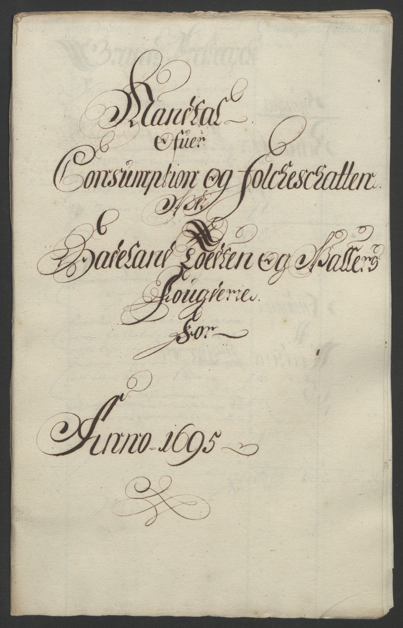Rentekammeret inntil 1814, Reviderte regnskaper, Fogderegnskap, RA/EA-4092/R18/L1293: Fogderegnskap Hadeland, Toten og Valdres, 1695, p. 122