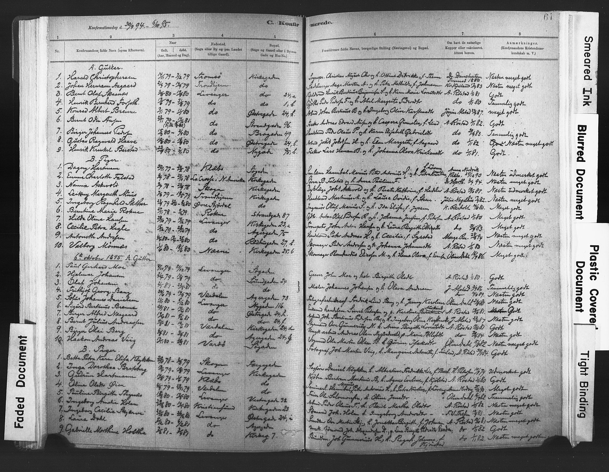 Ministerialprotokoller, klokkerbøker og fødselsregistre - Nord-Trøndelag, AV/SAT-A-1458/720/L0189: Parish register (official) no. 720A05, 1880-1911, p. 64