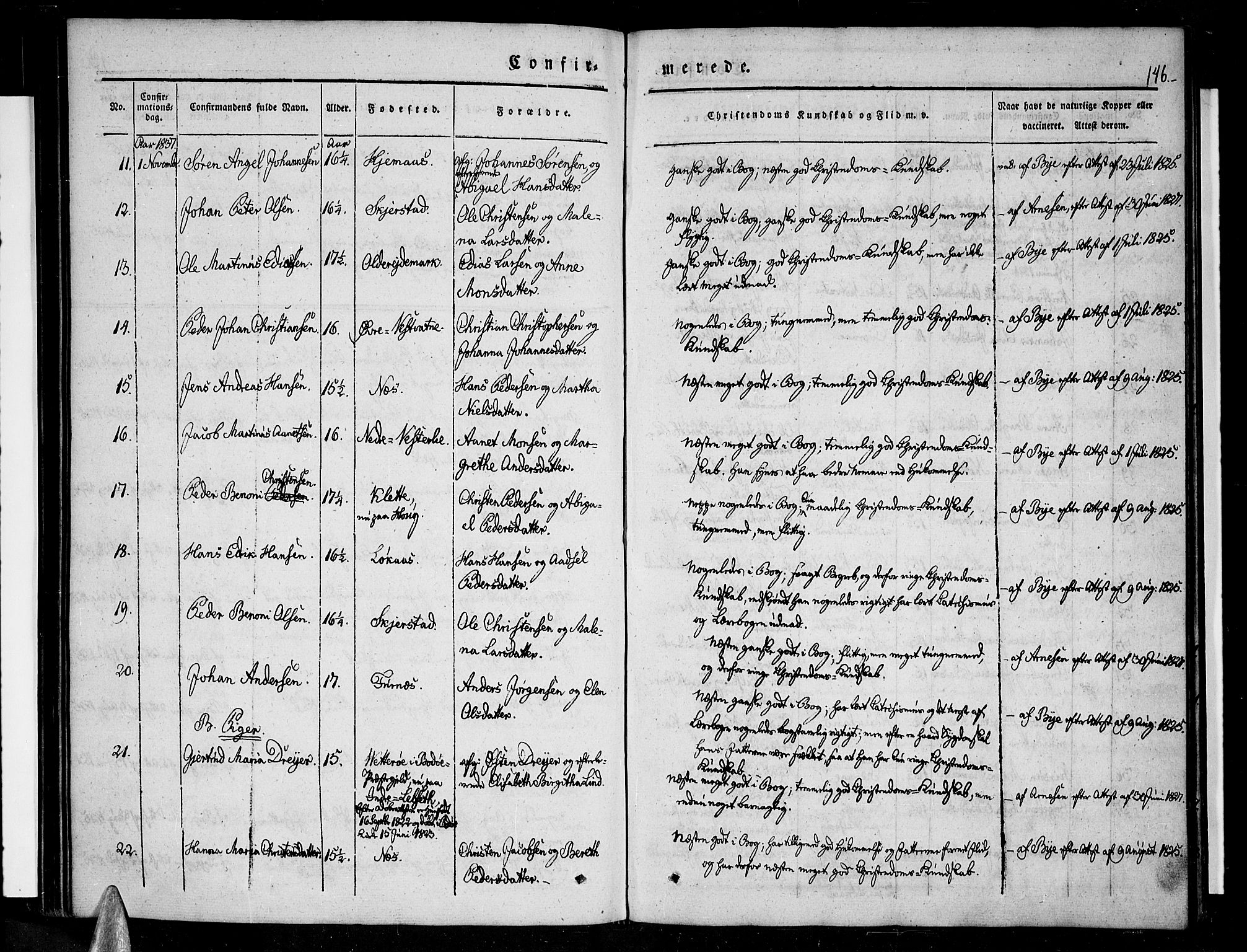 Ministerialprotokoller, klokkerbøker og fødselsregistre - Nordland, SAT/A-1459/852/L0737: Parish register (official) no. 852A07, 1833-1849, p. 146