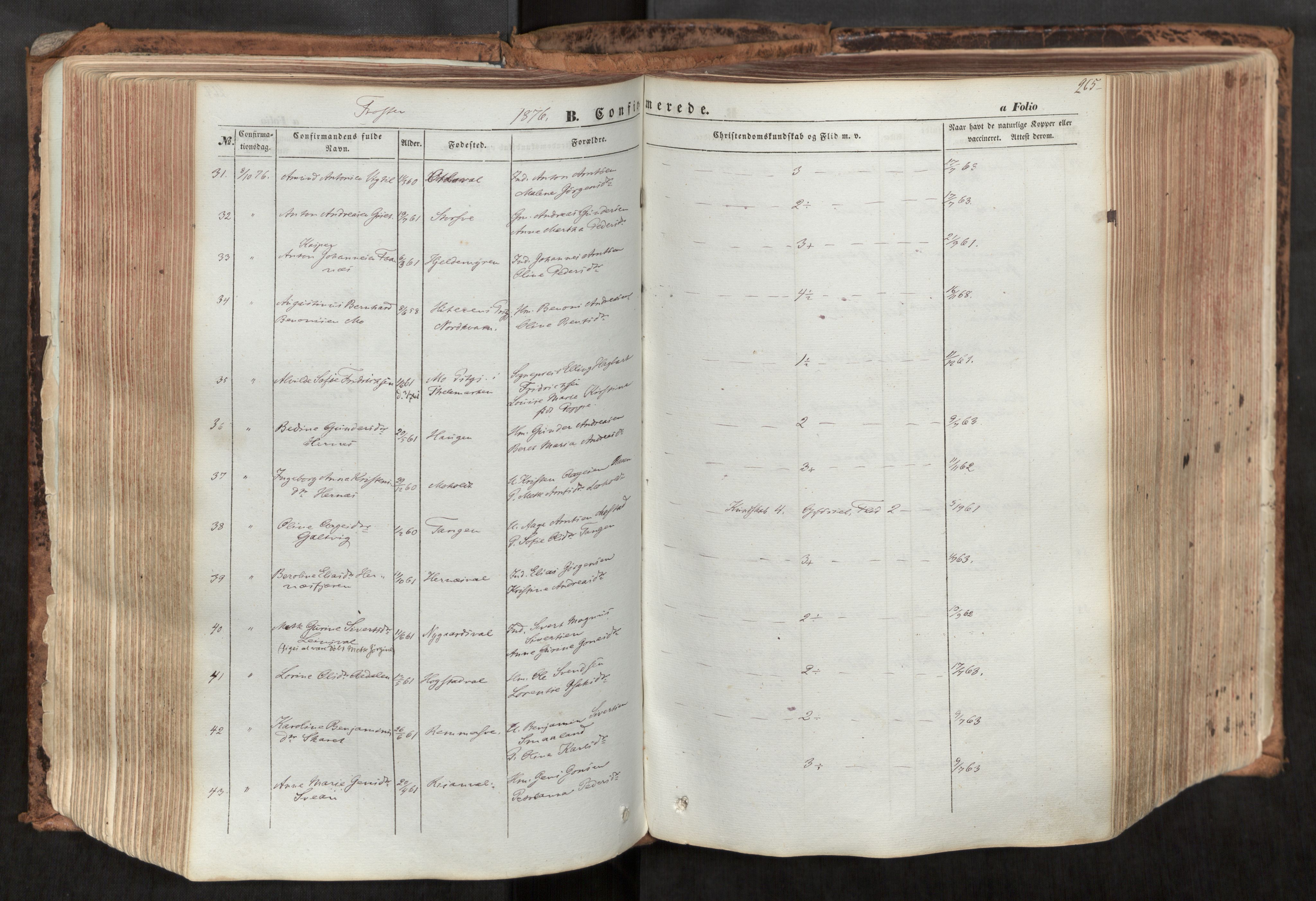 Ministerialprotokoller, klokkerbøker og fødselsregistre - Nord-Trøndelag, SAT/A-1458/713/L0116: Parish register (official) no. 713A07, 1850-1877, p. 265