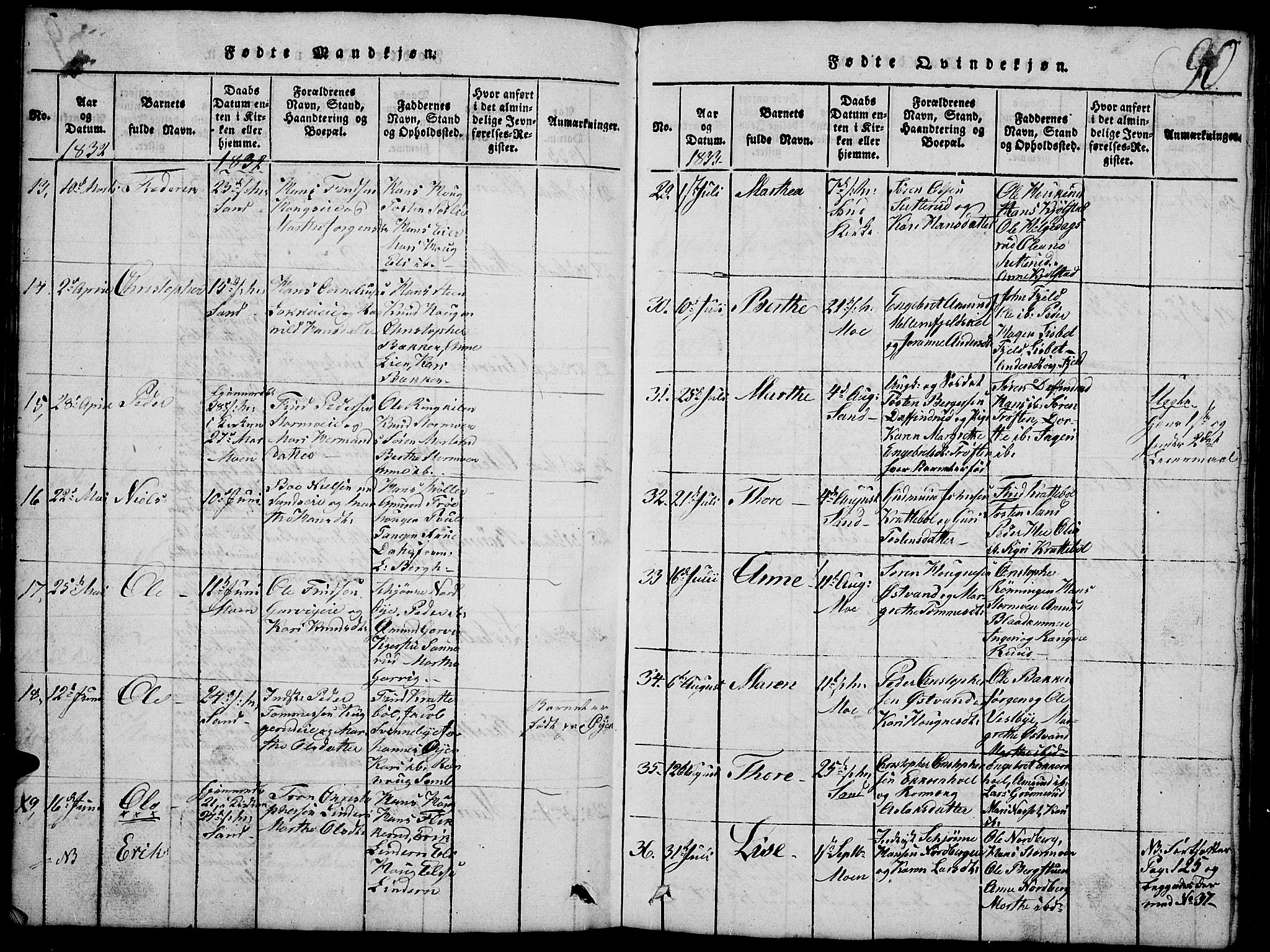 Nord-Odal prestekontor, AV/SAH-PREST-032/H/Ha/Hab/L0001: Parish register (copy) no. 1, 1819-1838, p. 90