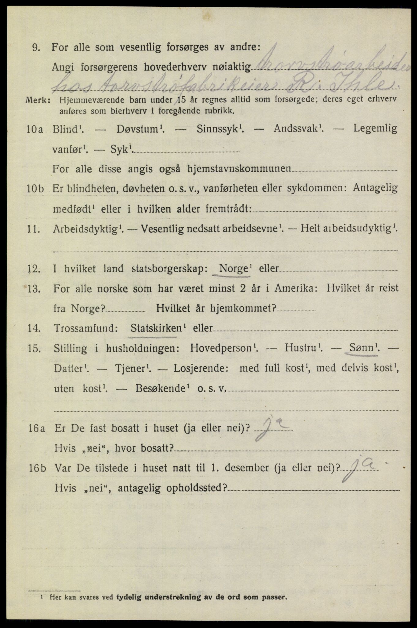 SAO, 1920 census for Høland, 1920, p. 9090