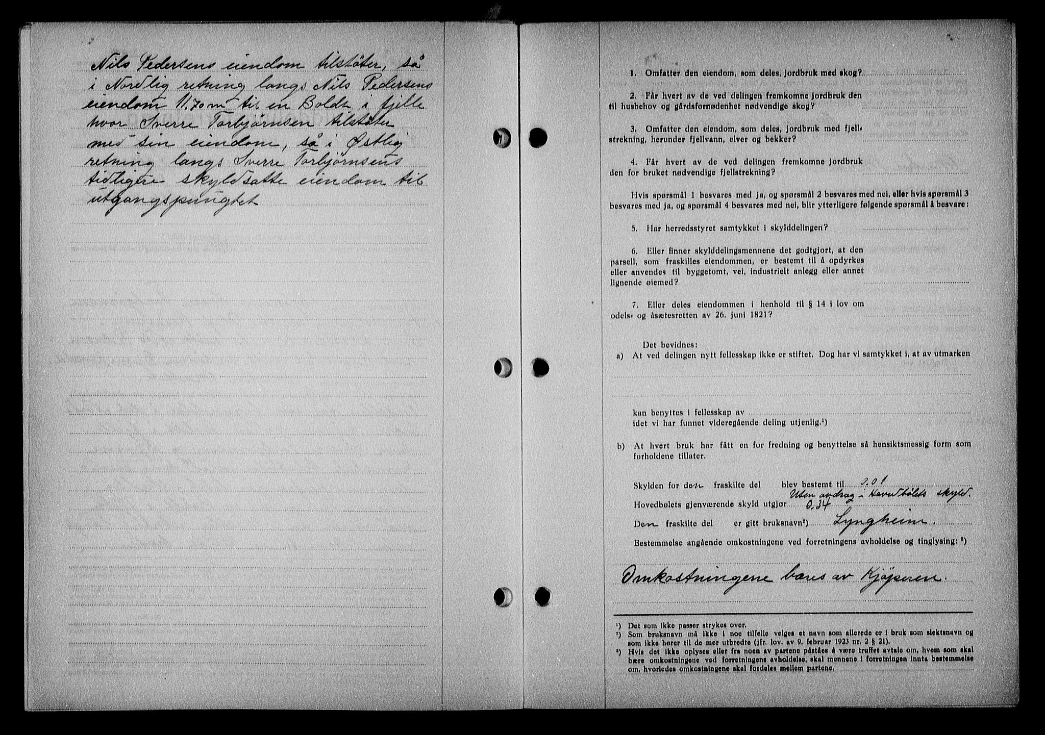 Nedenes sorenskriveri, AV/SAK-1221-0006/G/Gb/Gba/L0048: Mortgage book no. A-II, 1940-1941, Diary no: : 407/1941