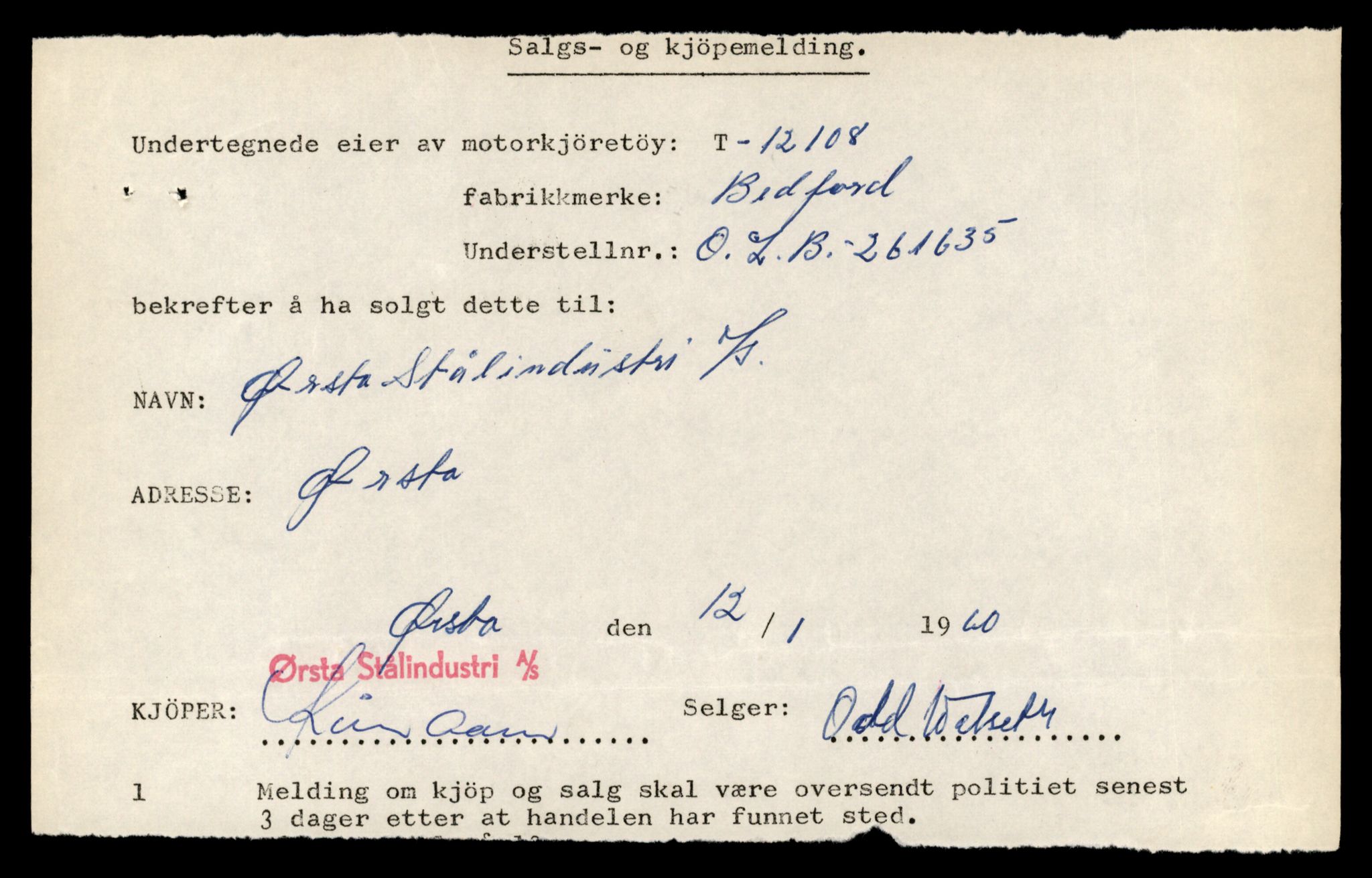 Møre og Romsdal vegkontor - Ålesund trafikkstasjon, AV/SAT-A-4099/F/Fe/L0035: Registreringskort for kjøretøy T 12653 - T 12829, 1927-1998, p. 2252
