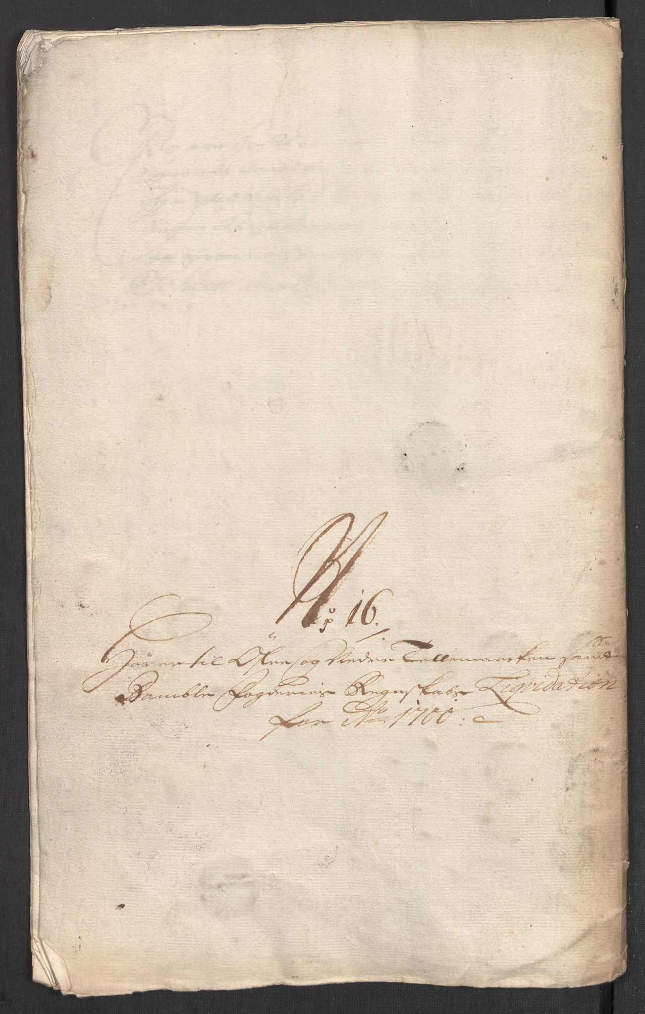 Rentekammeret inntil 1814, Reviderte regnskaper, Fogderegnskap, RA/EA-4092/R36/L2104: Fogderegnskap Øvre og Nedre Telemark og Bamble, 1700, p. 189