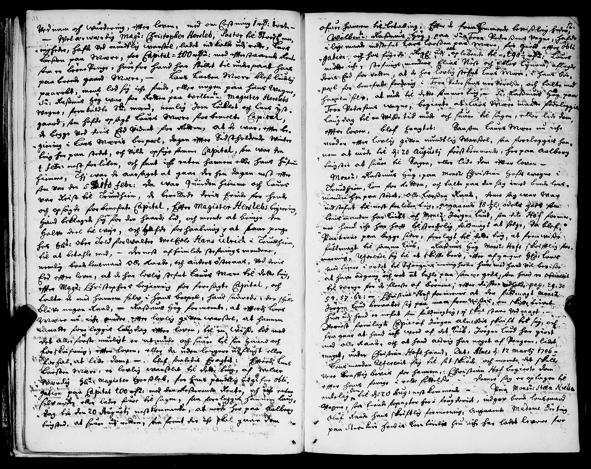 Inderøy sorenskriveri, AV/SAT-A-4147/1/1/1A/L0006: Tingbok, 1706-1710, p. 11b-12a