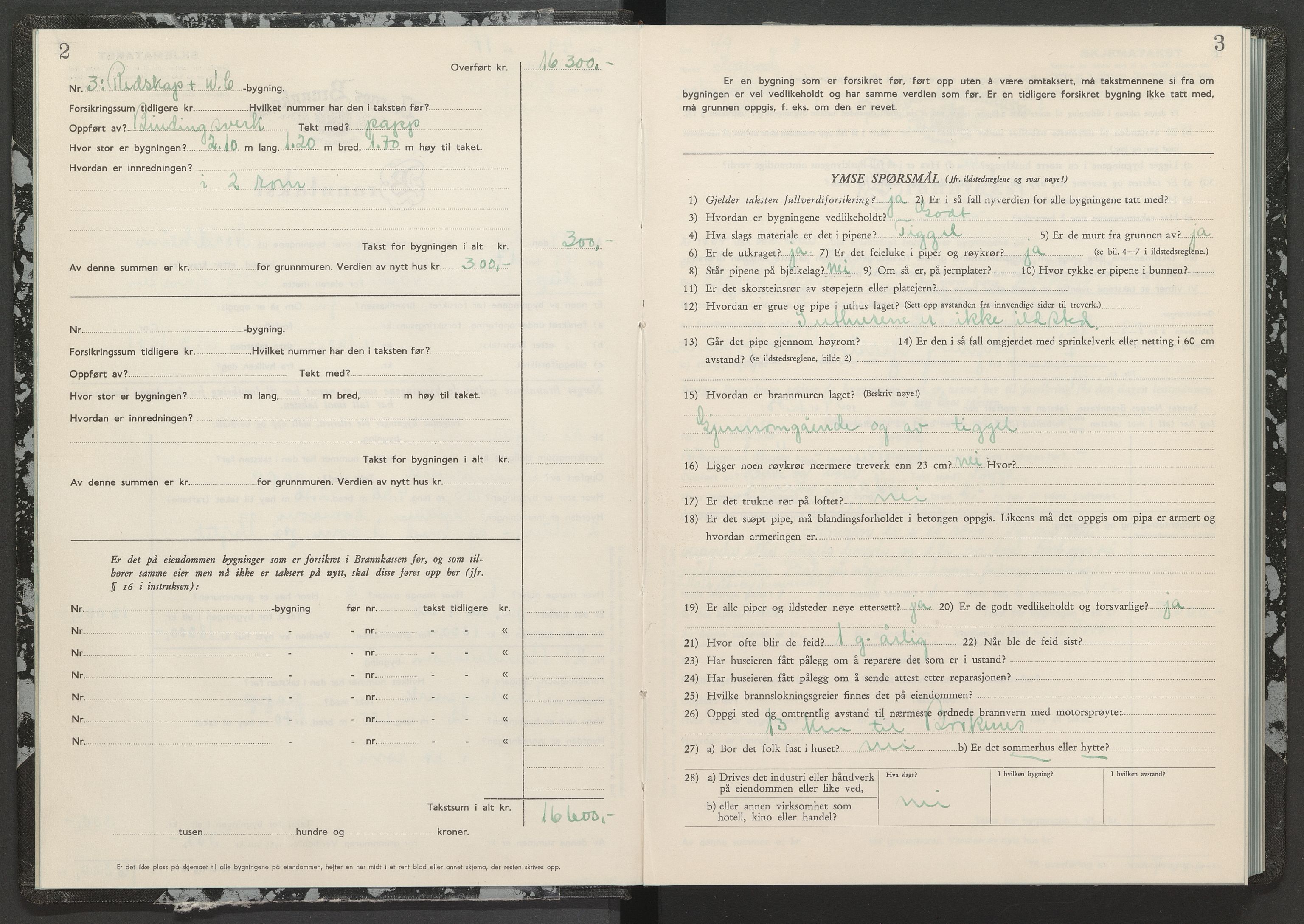 Kvæfjord lensmannskontor, AV/SATØ-SATO-112/F/Fp/Fpa/L0115: Branntakstprotokoll, 1954-1955