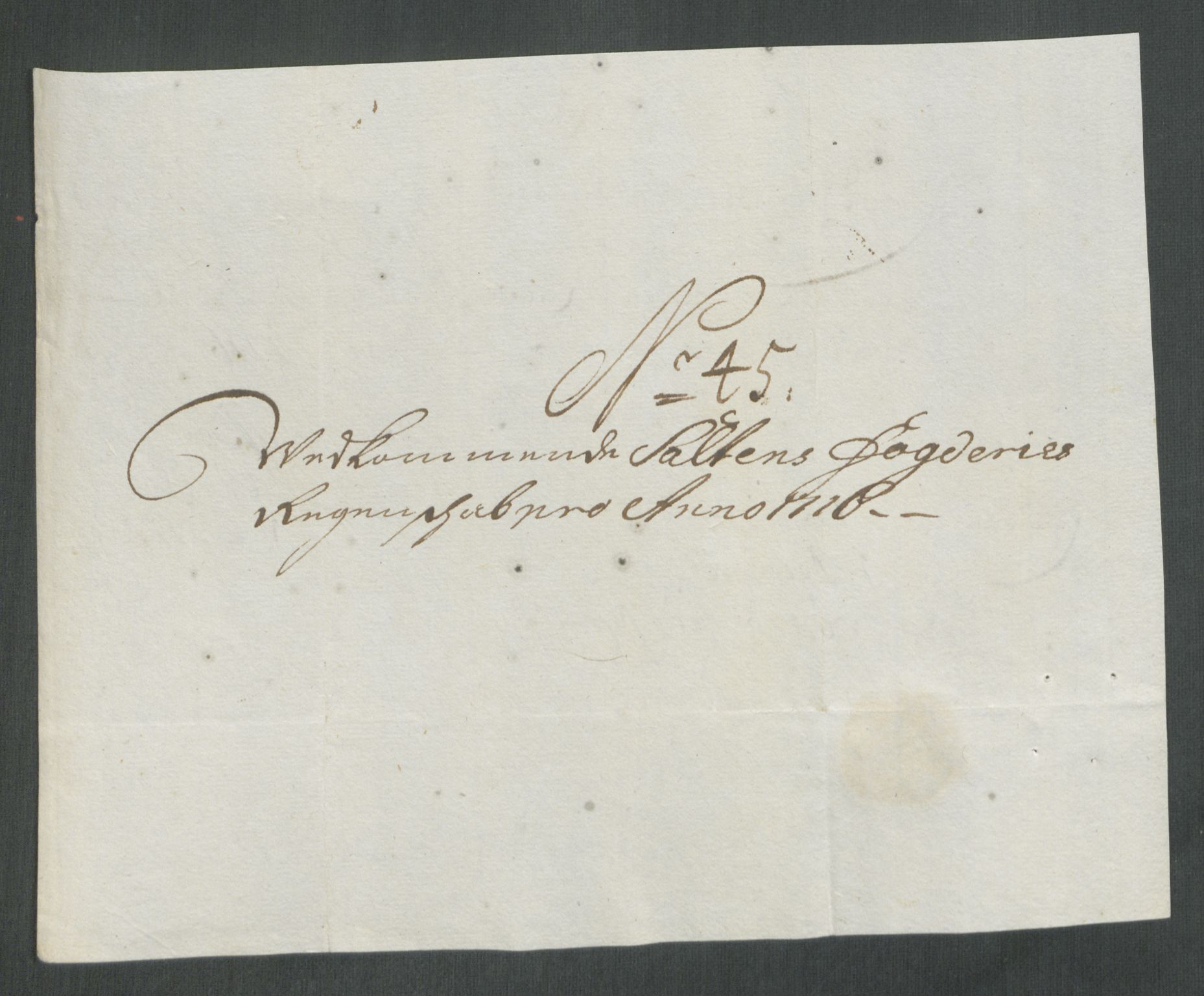 Rentekammeret inntil 1814, Reviderte regnskaper, Fogderegnskap, AV/RA-EA-4092/R66/L4586: Fogderegnskap Salten, 1716, p. 257