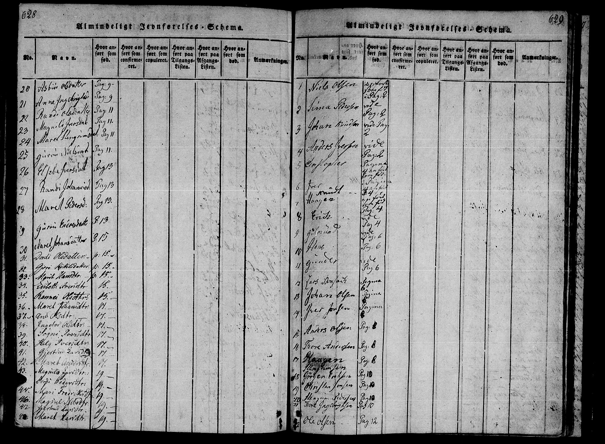 Ministerialprotokoller, klokkerbøker og fødselsregistre - Møre og Romsdal, SAT/A-1454/590/L1009: Parish register (official) no. 590A03 /1, 1819-1832, p. 628-629