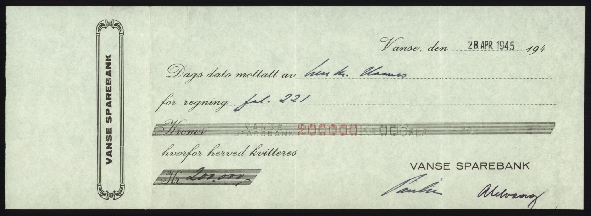 Forsvarsdepartementet, 10. kontor / Oppgjørskontoret, AV/RA-RAFA-1225/D/Db/L0180: Lista oppgjørskontor, 1942-1952, p. 113