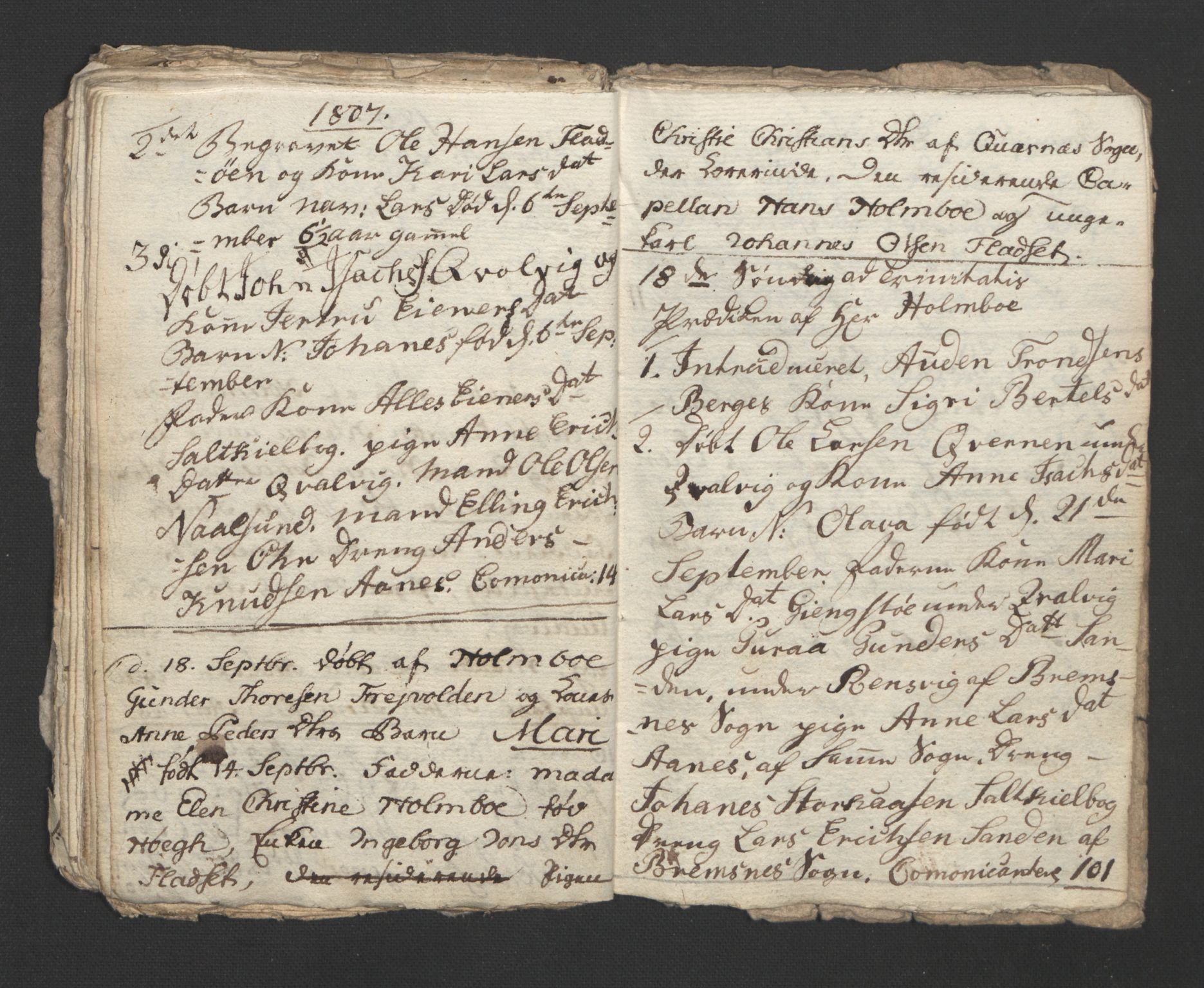 Ministerialprotokoller, klokkerbøker og fødselsregistre - Møre og Romsdal, AV/SAT-A-1454/573/L0874: Parish register (copy) no. 573C02, 1803-1811