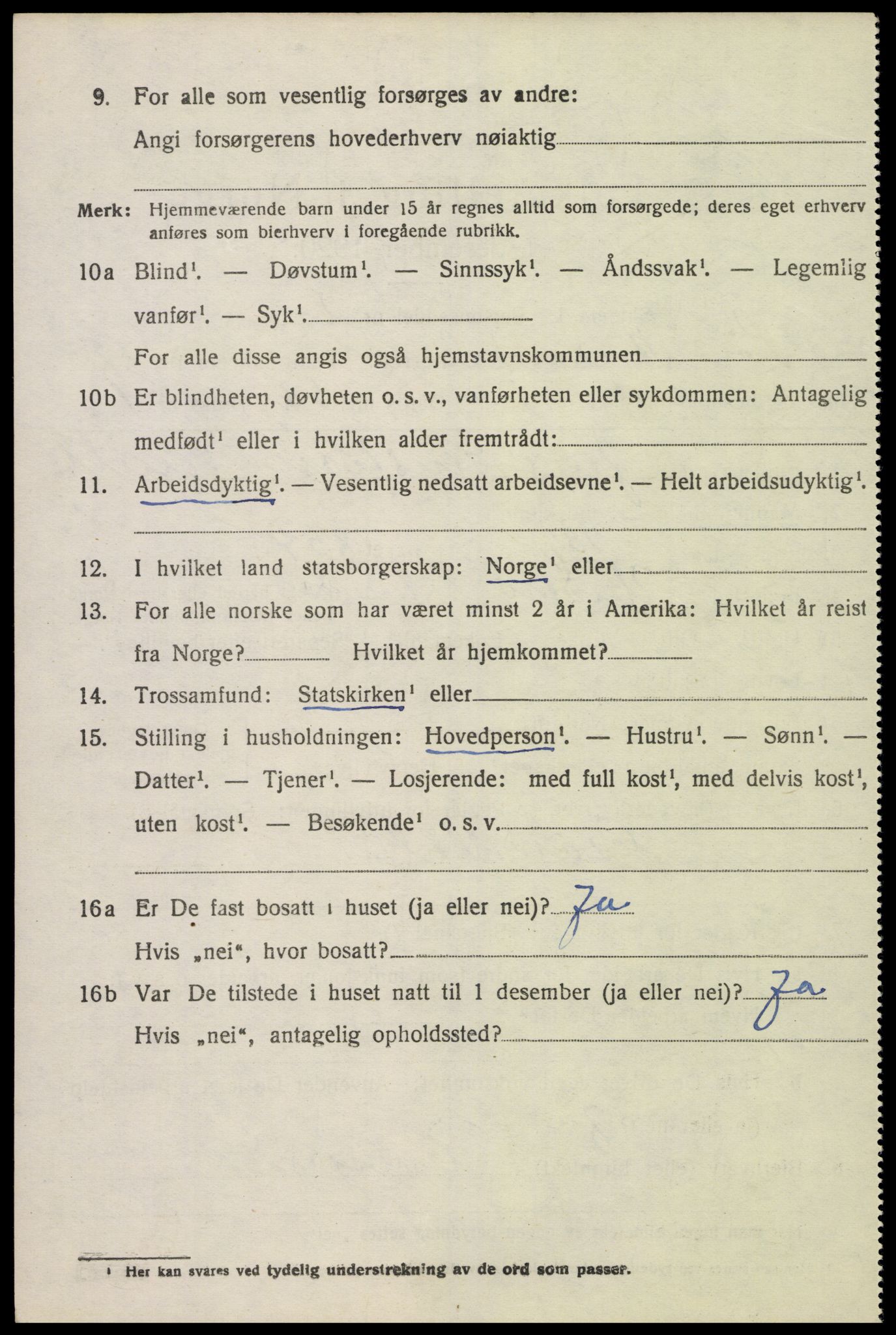 SAK, 1920 census for Sør-Audnedal, 1920, p. 4524