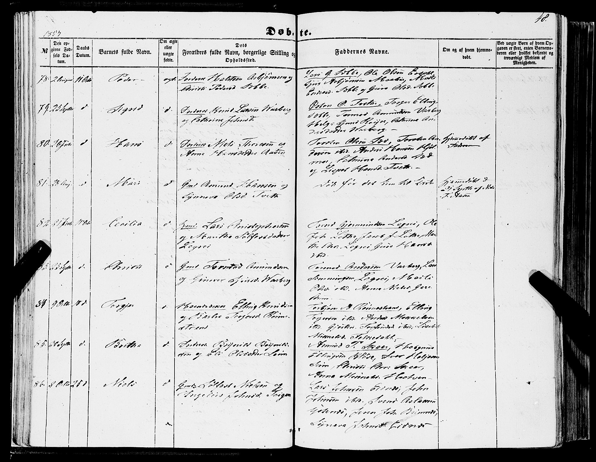 Ulvik sokneprestembete, AV/SAB-A-78801/H/Haa: Parish register (official) no. A 13, 1853-1863, p. 48