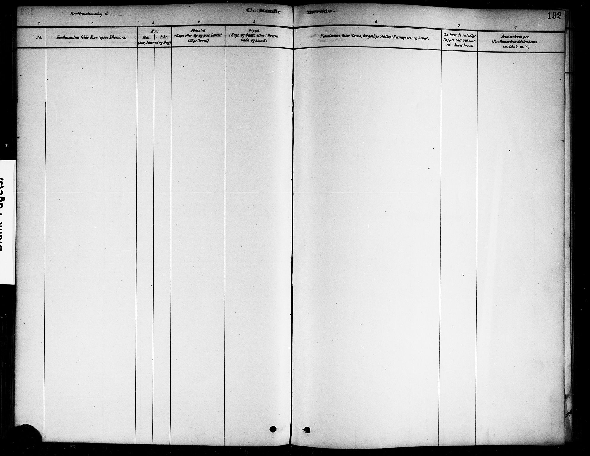 Berg prestekontor Kirkebøker, AV/SAO-A-10902/F/Fa/L0006: Parish register (official) no. I 6, 1878-1887, p. 132