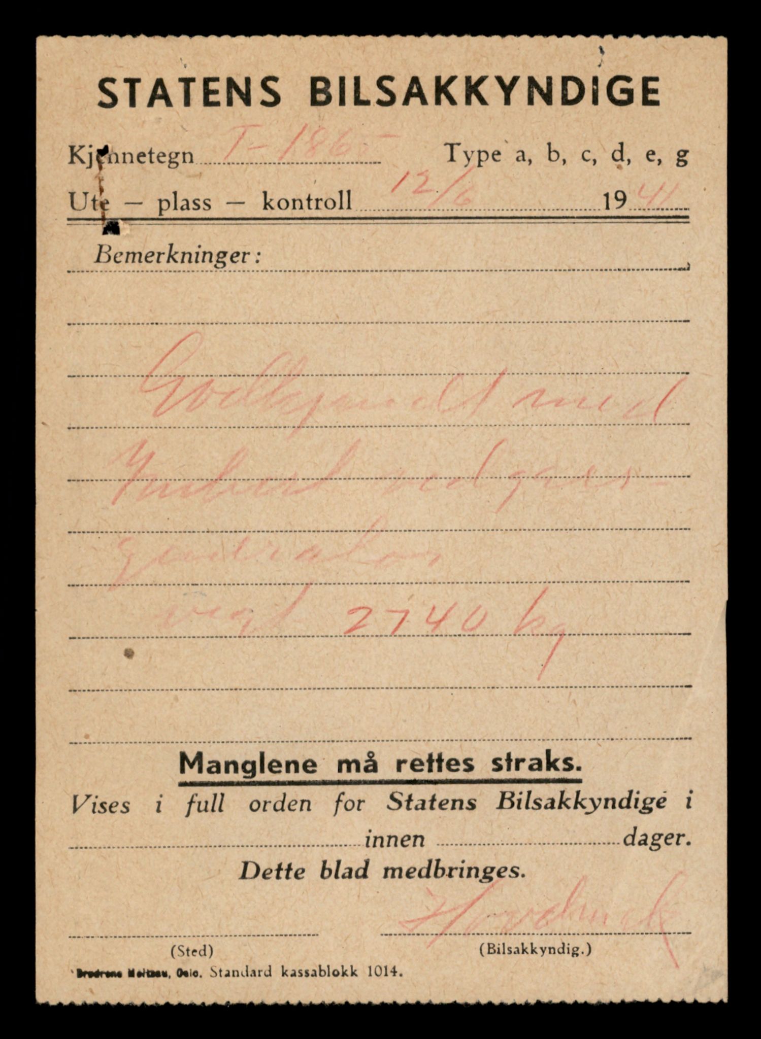 Møre og Romsdal vegkontor - Ålesund trafikkstasjon, AV/SAT-A-4099/F/Fe/L0035: Registreringskort for kjøretøy T 12653 - T 12829, 1927-1998, p. 174